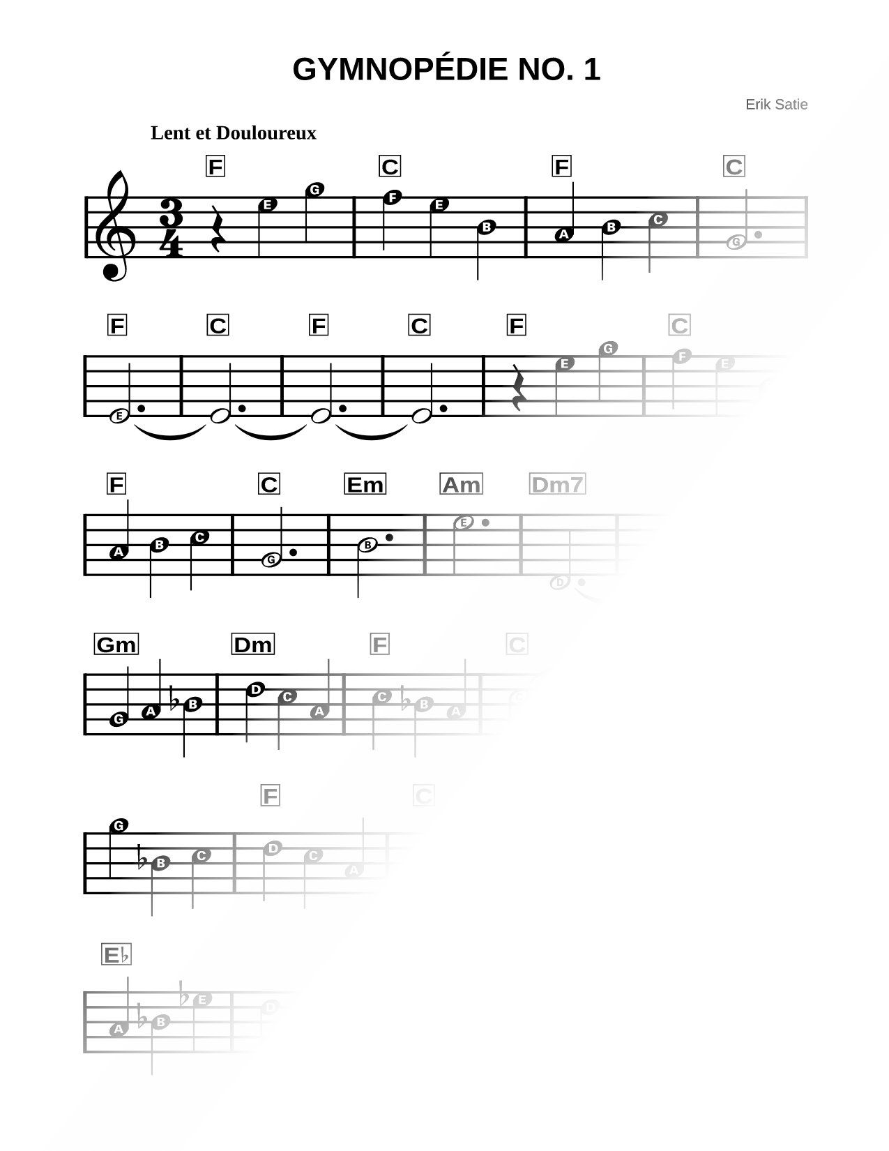 Gymnopédie No. 1