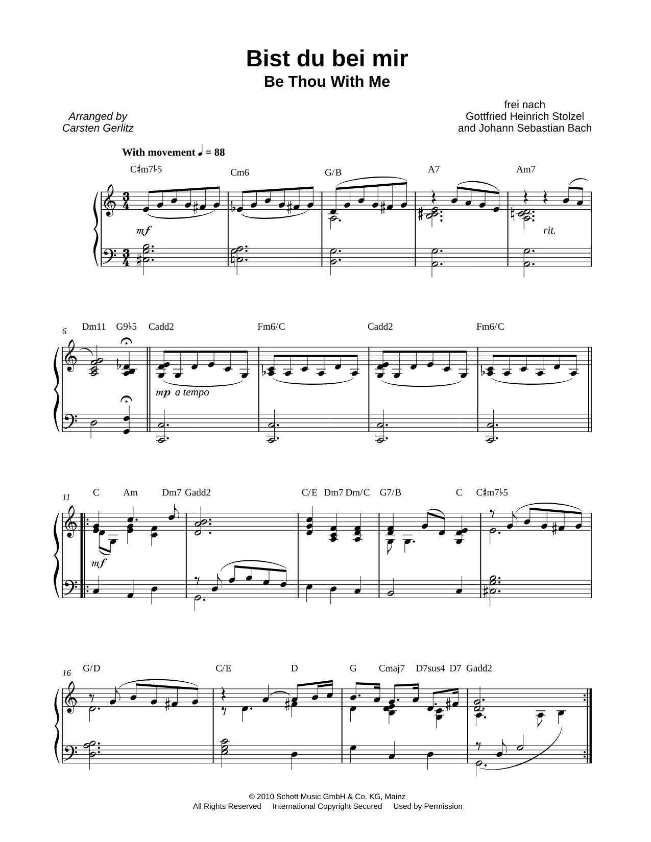 Bist du bei mir, BWV 508