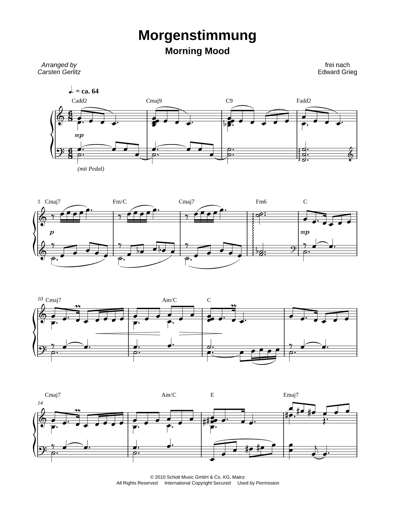 Peer Gynt Suite No. 1, Op. 46: Morgenstimmung (Morning Mood)