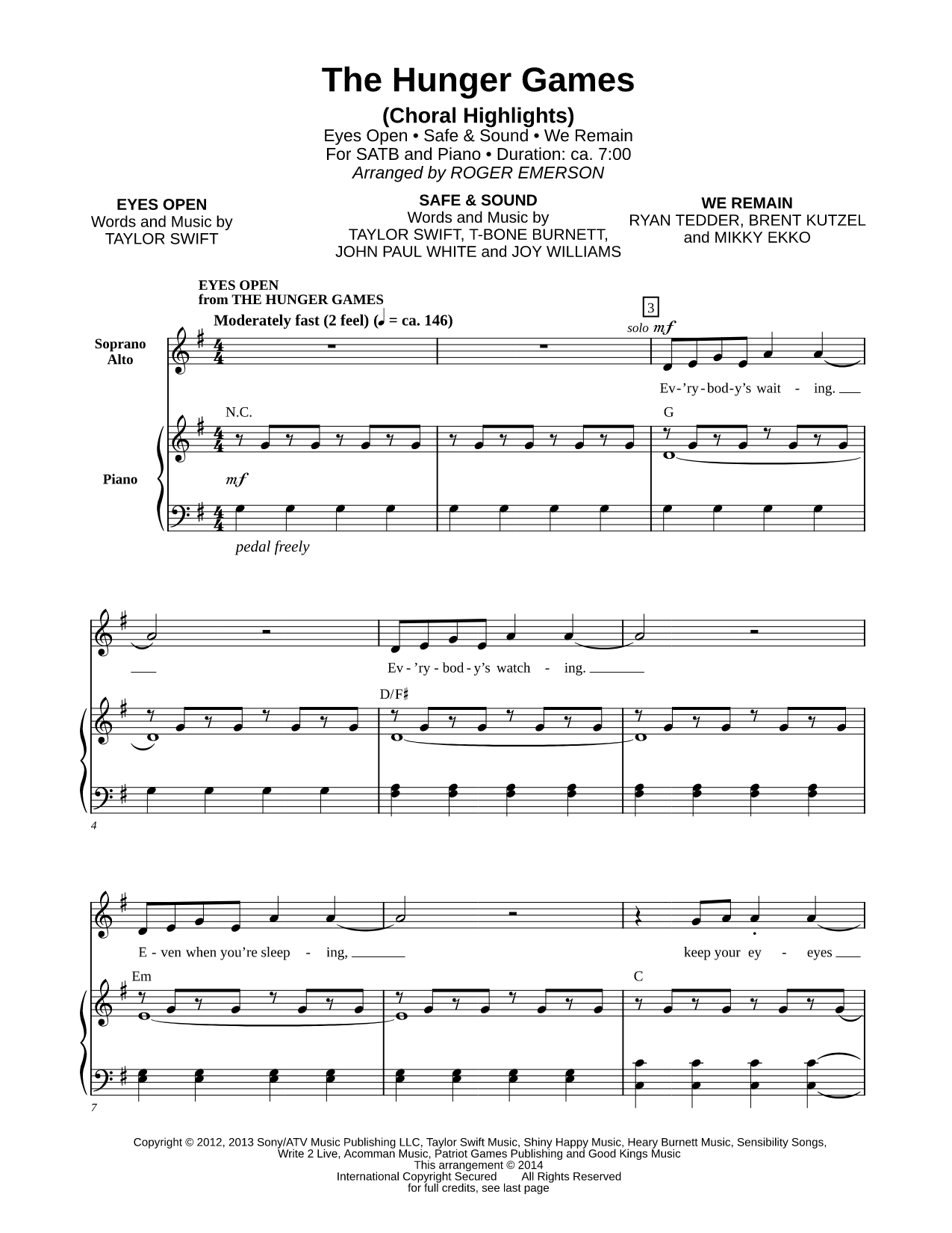 The Hunger Games (Choral Highlights)