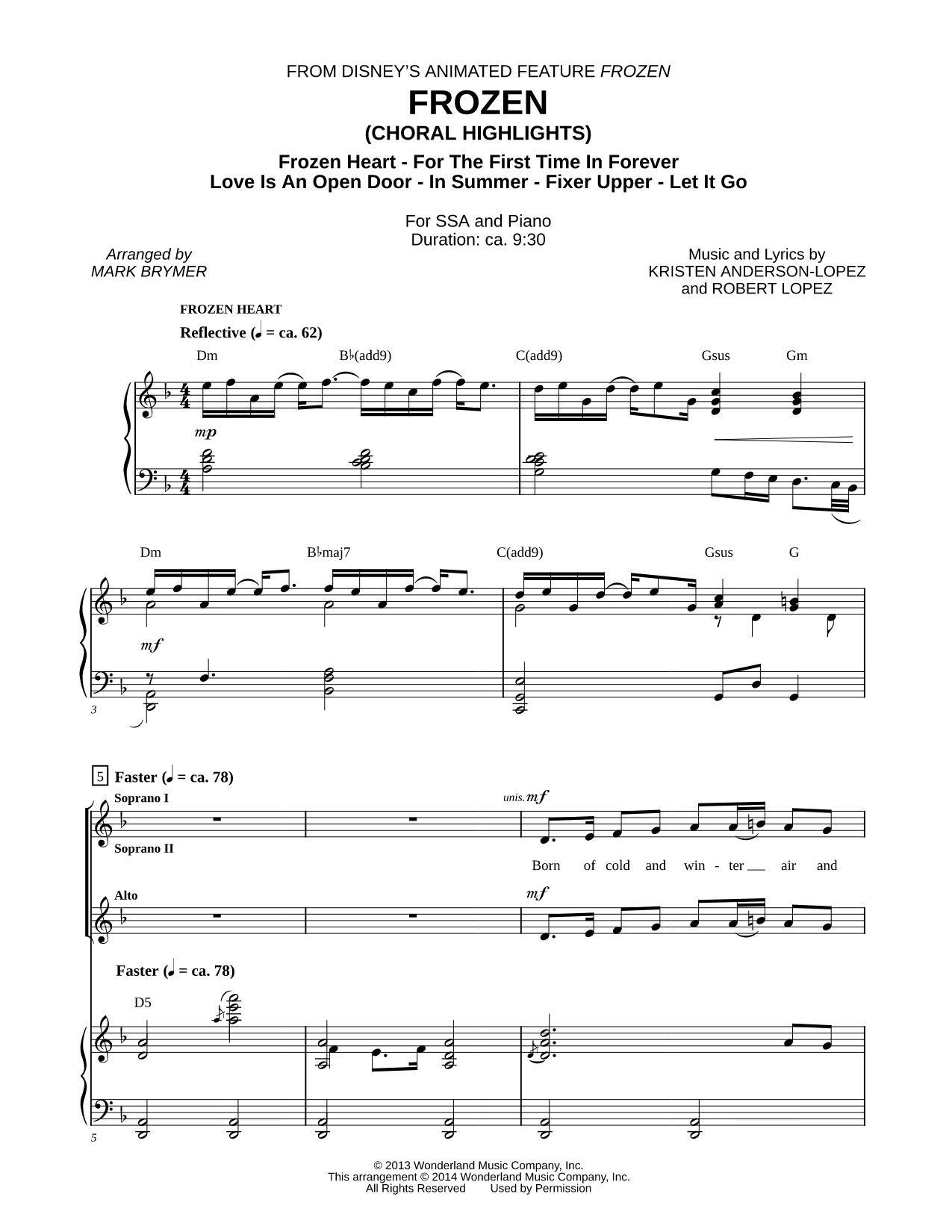 Frozen (Choral Highlights)