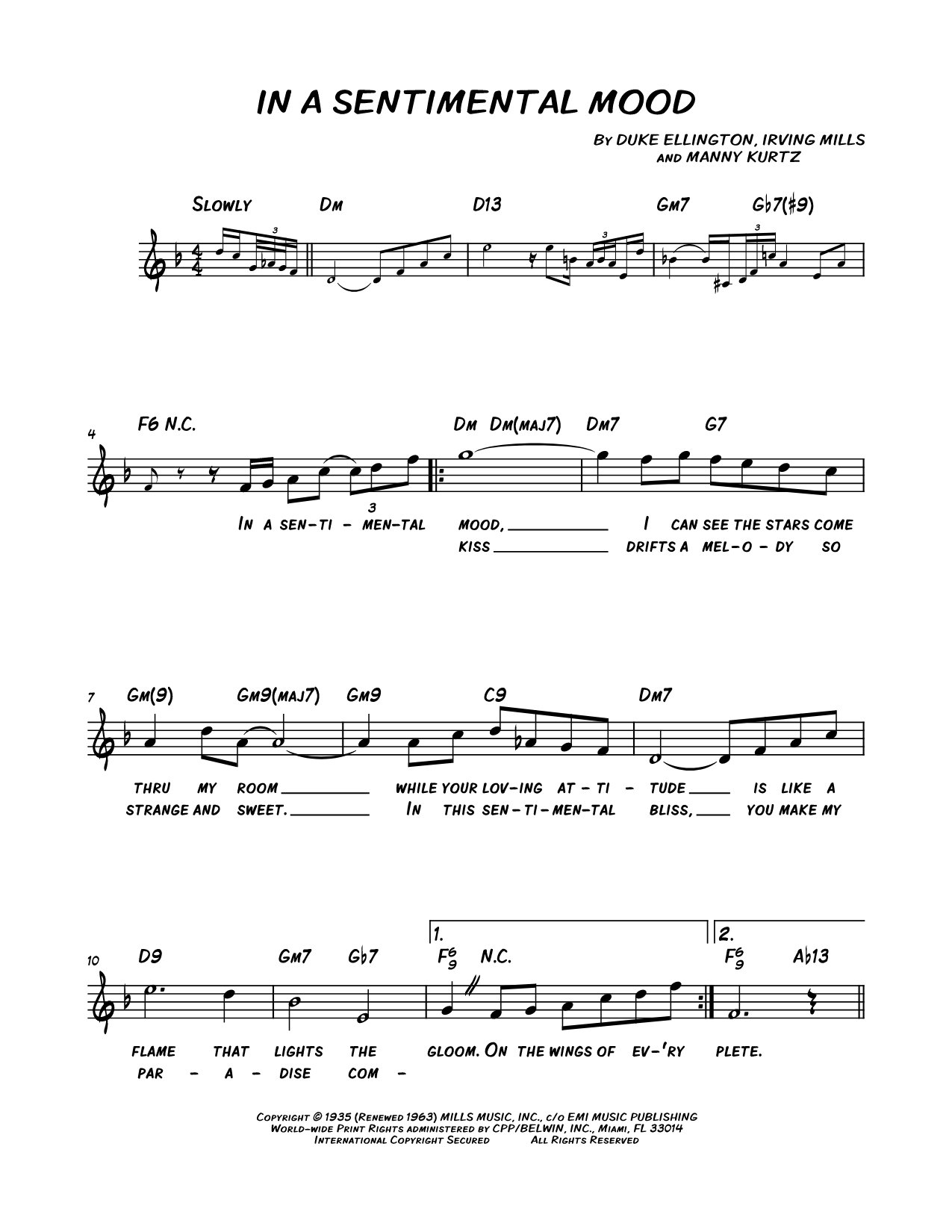 In a Sentimental Mood