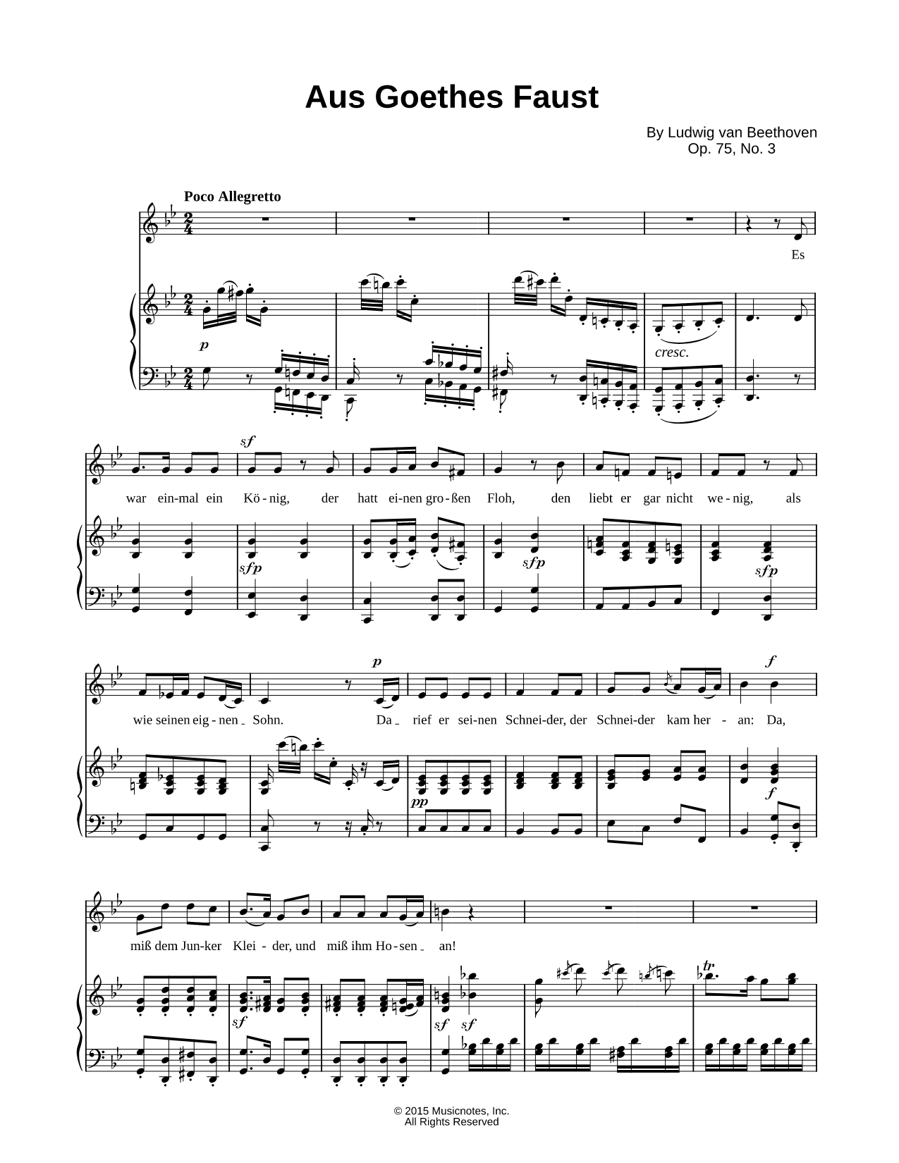 6 Gesänge, Op. 75: III. Aus Goethes Faust