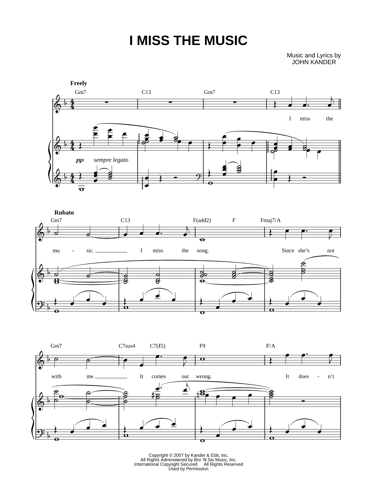 I Miss the Music