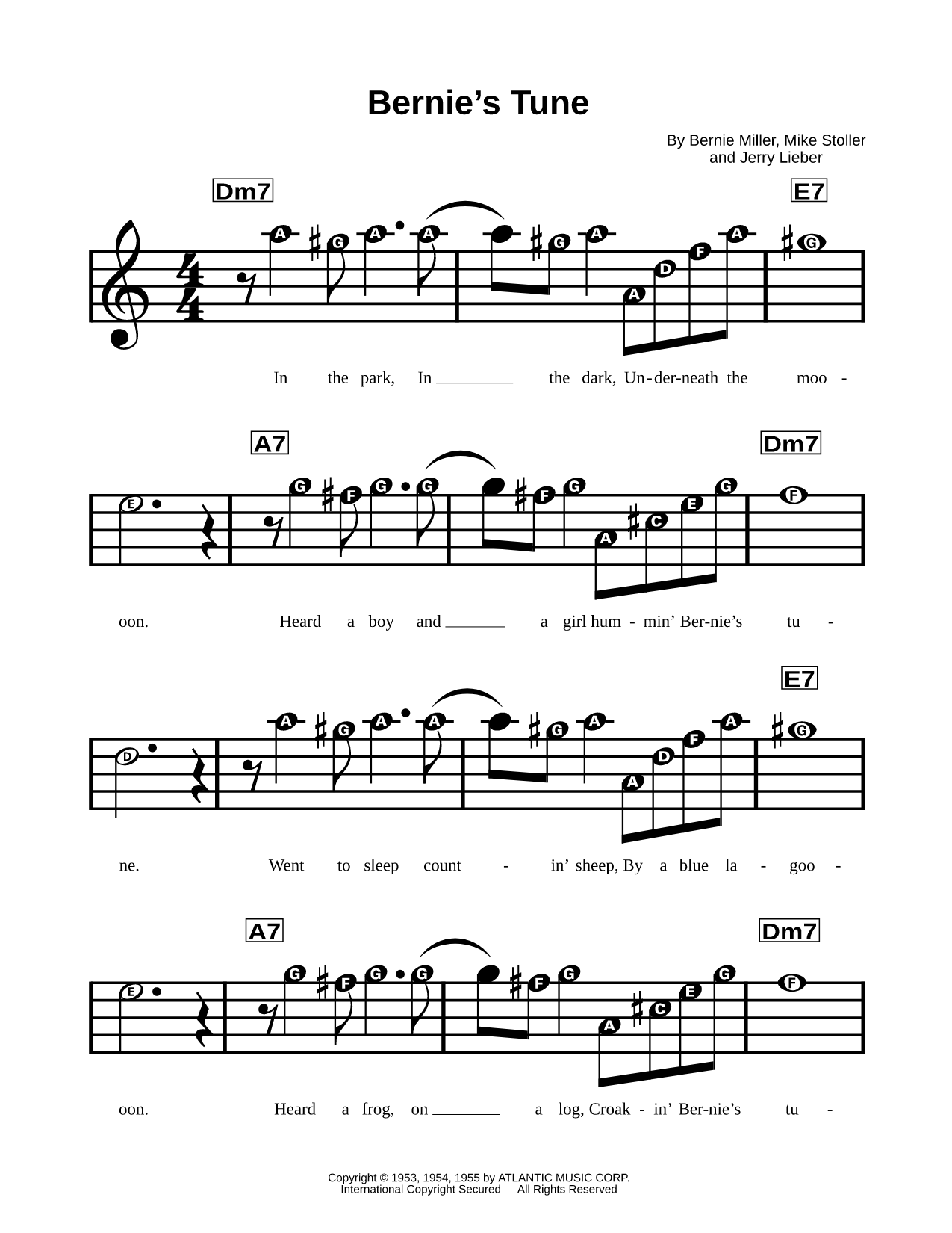 Bernie's Tune