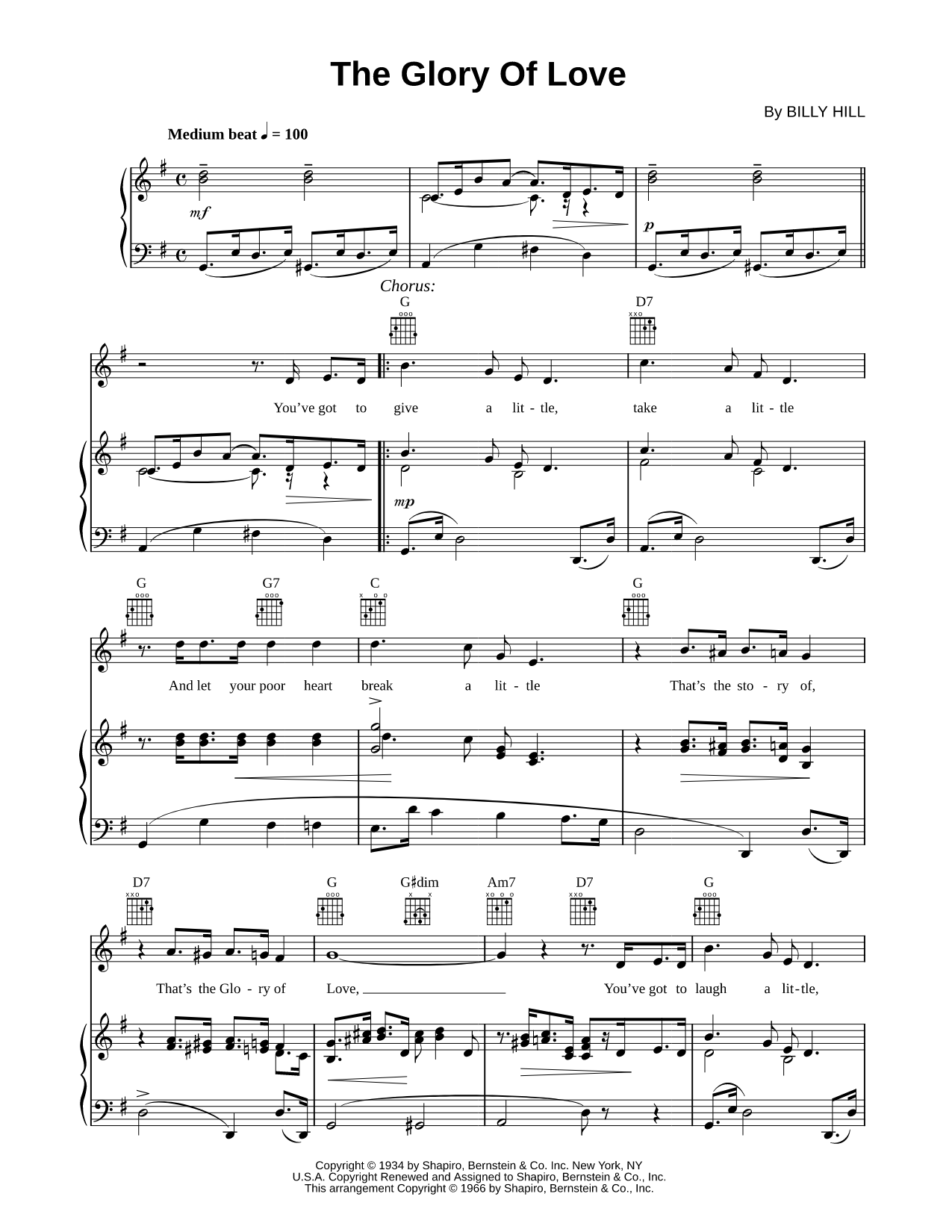 The Glory of Love