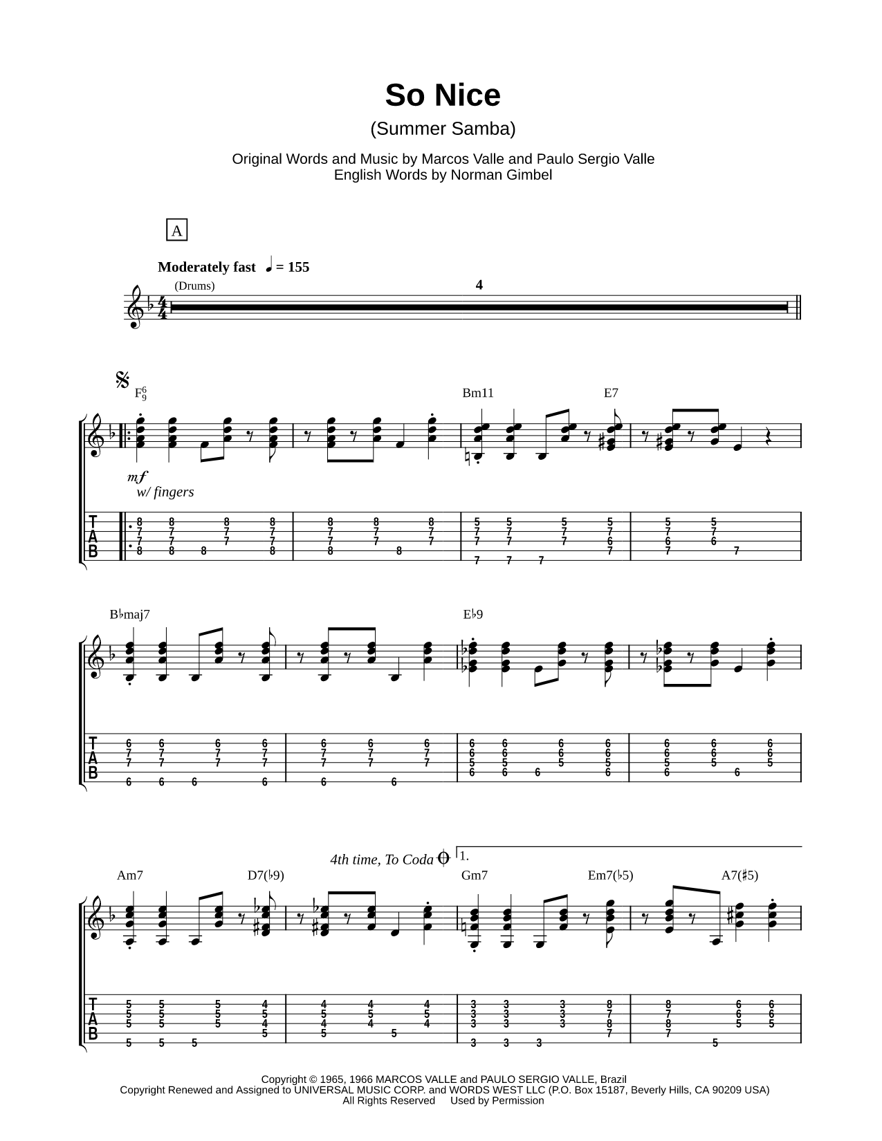 So Nice (Summer Samba)