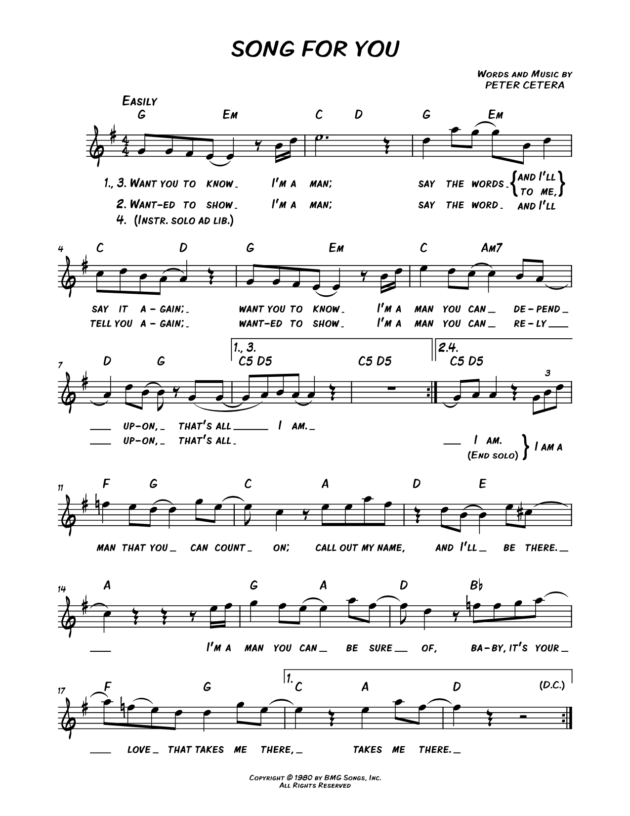 Song for You