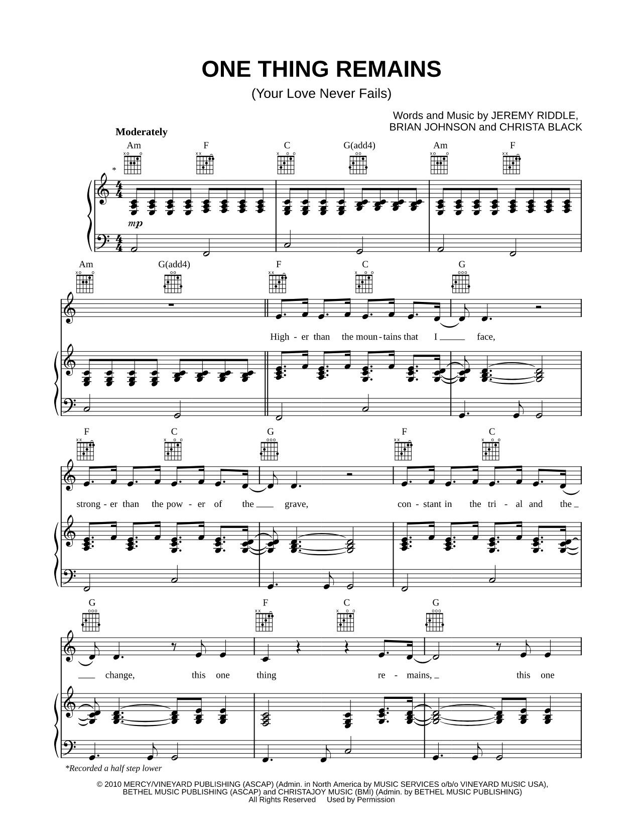 One Thing Remains (Your Love Never Fails)