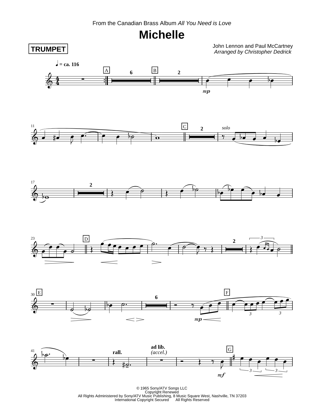 Michelle - Trumpet