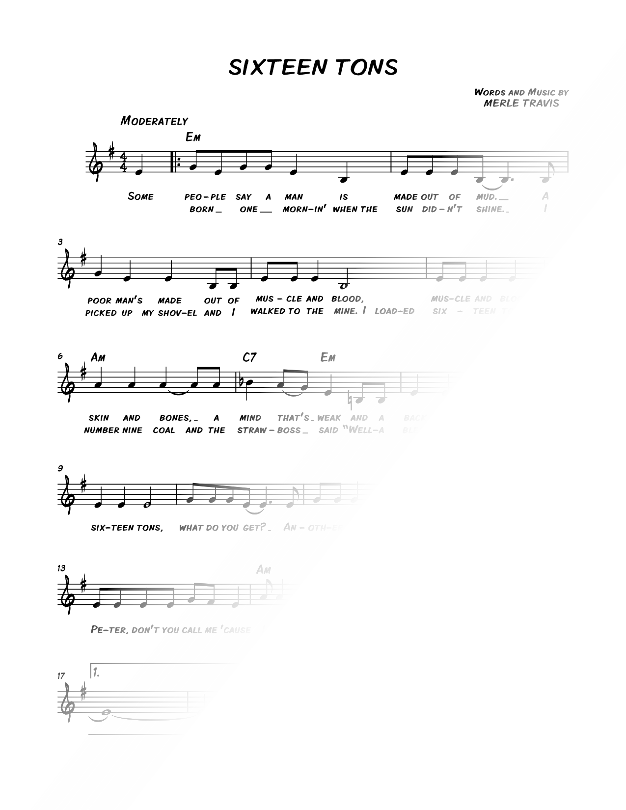 Sixteen Tons