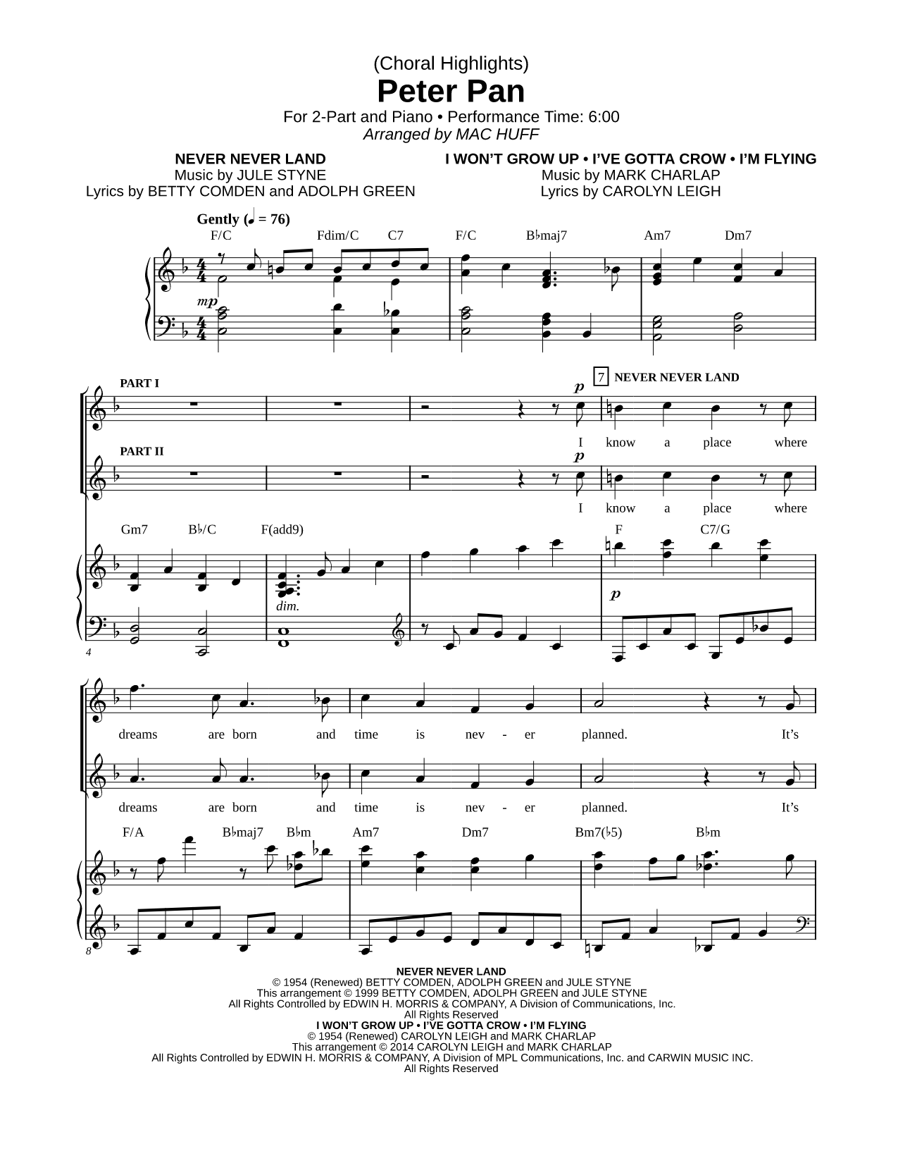 Peter Pan (Choral Highlights)
