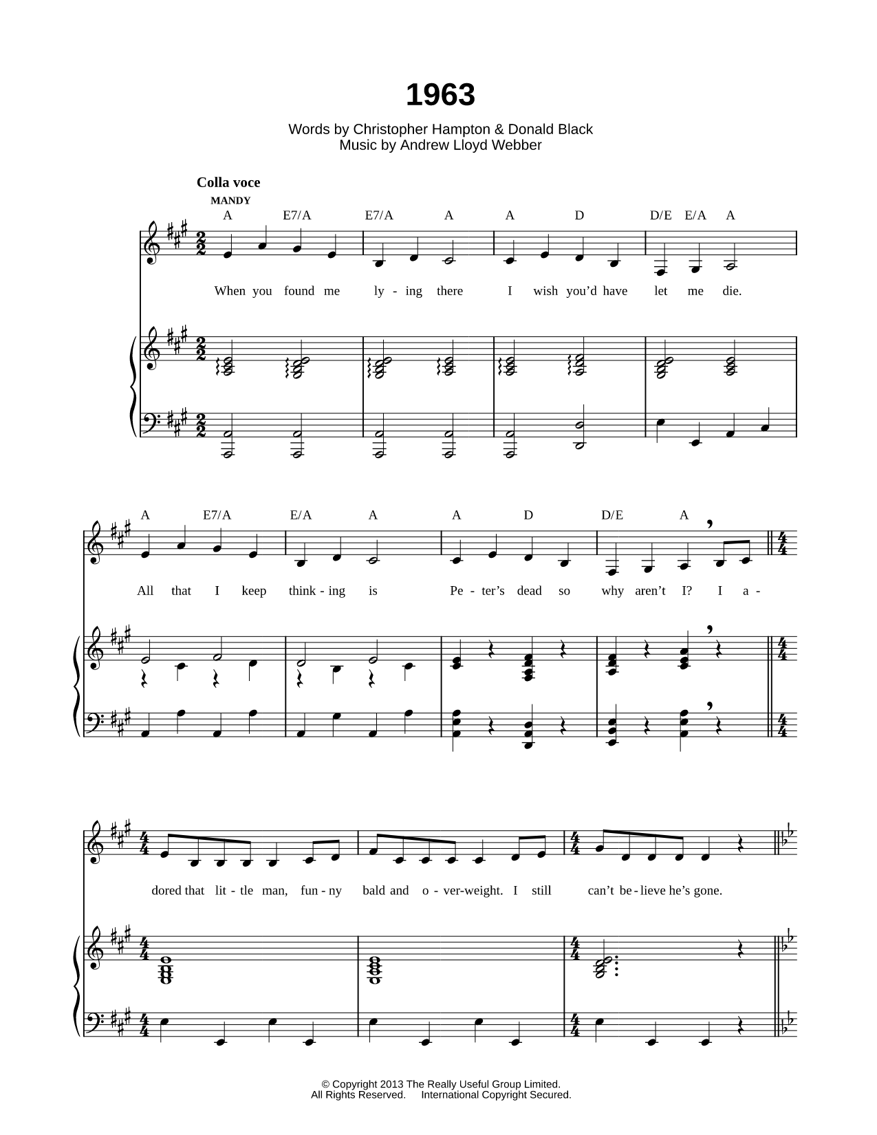 1963 / Finale of Act I