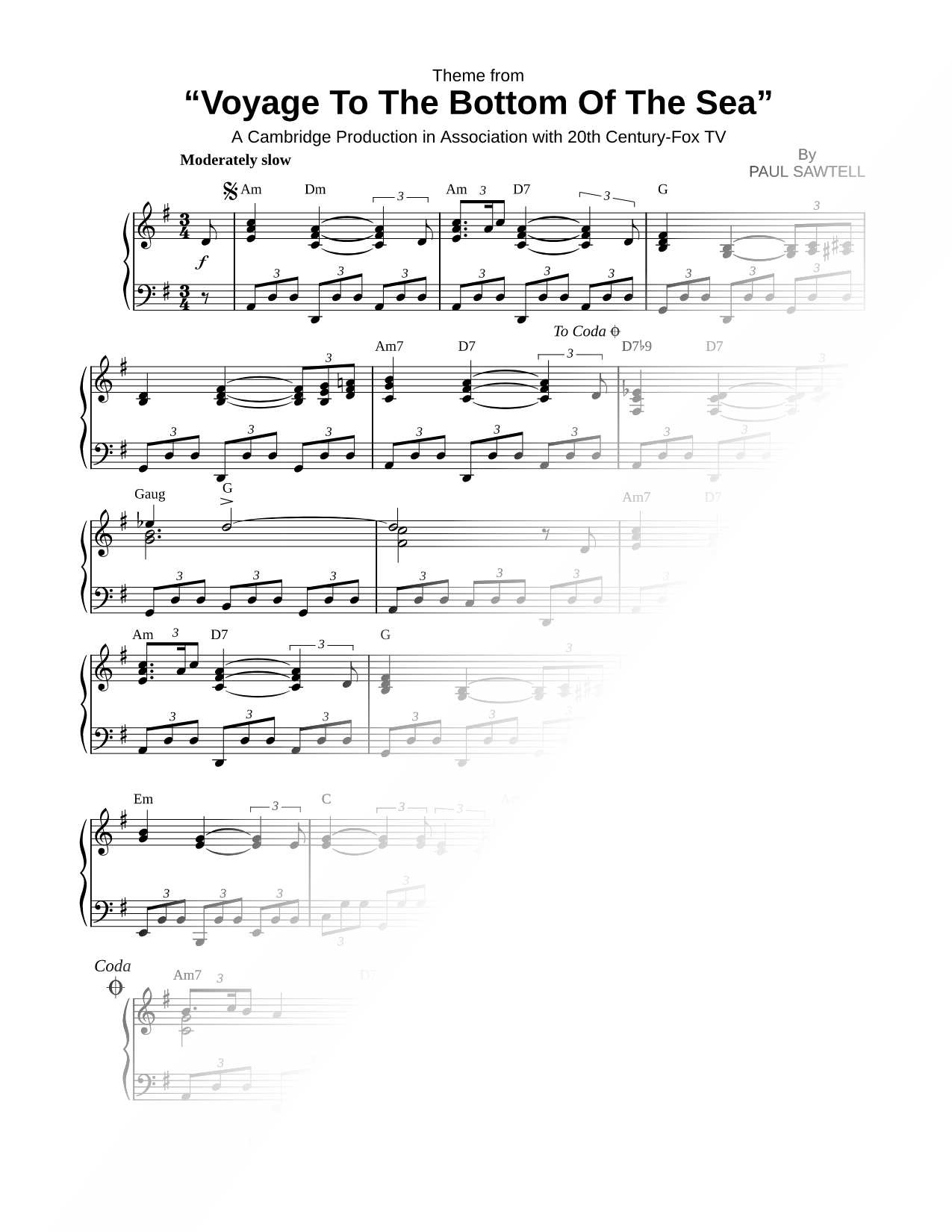 Theme from Voyage to the Bottom of the Sea