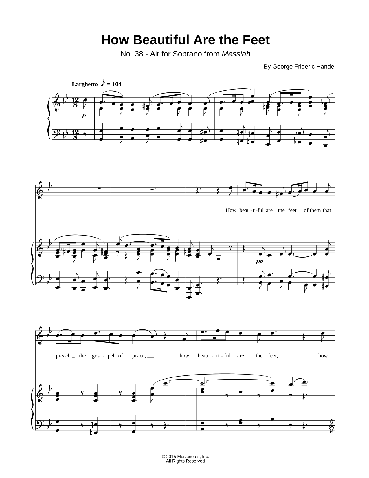 Messiah, No. 38: How Beautiful Are the Feet