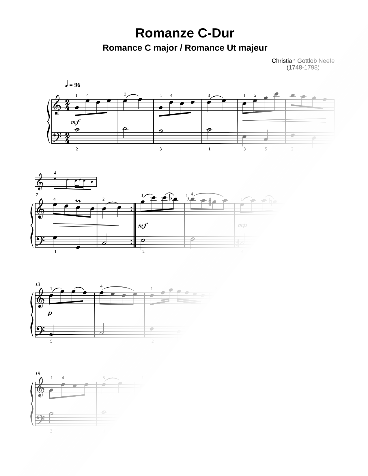 Romance in C Major