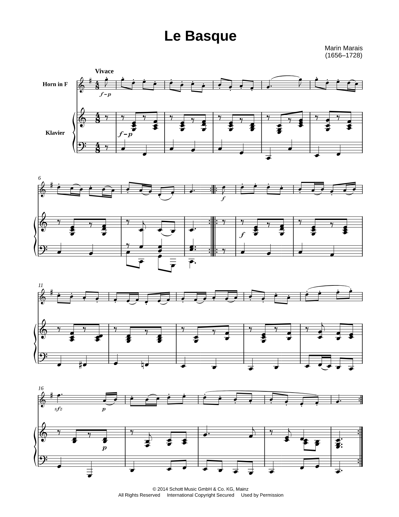 Le Basque - French Horn & Piano