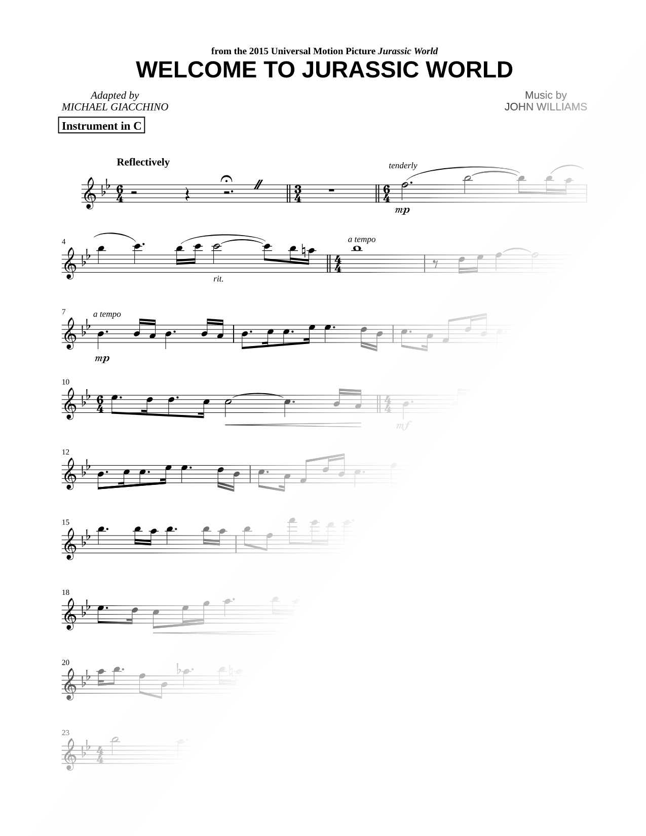 Welcome to Jurassic World - C Instrument