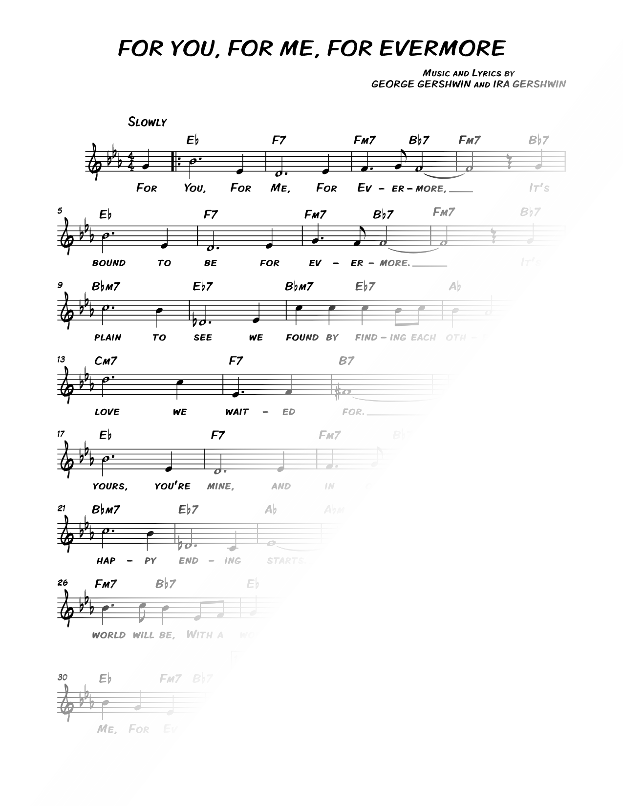 For You, for Me, for Evermore