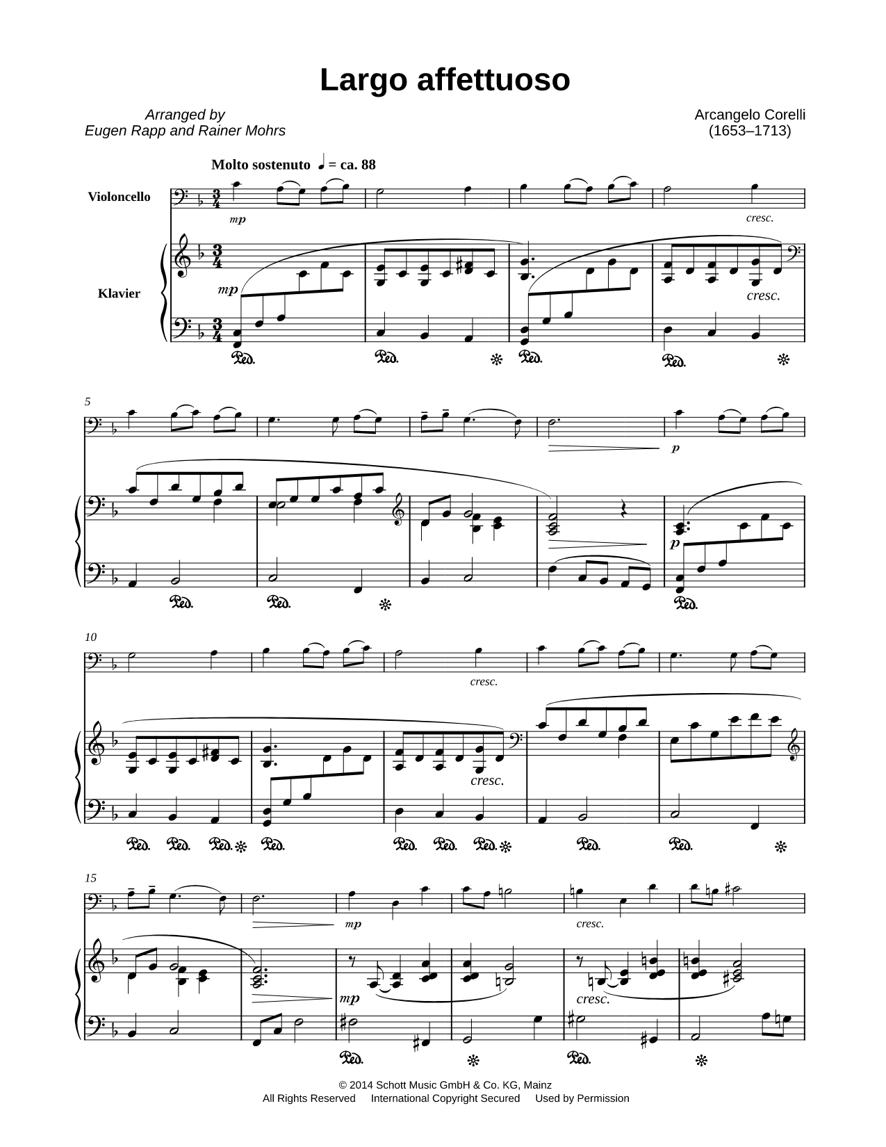 Largo affettuoso - Cello & Piano