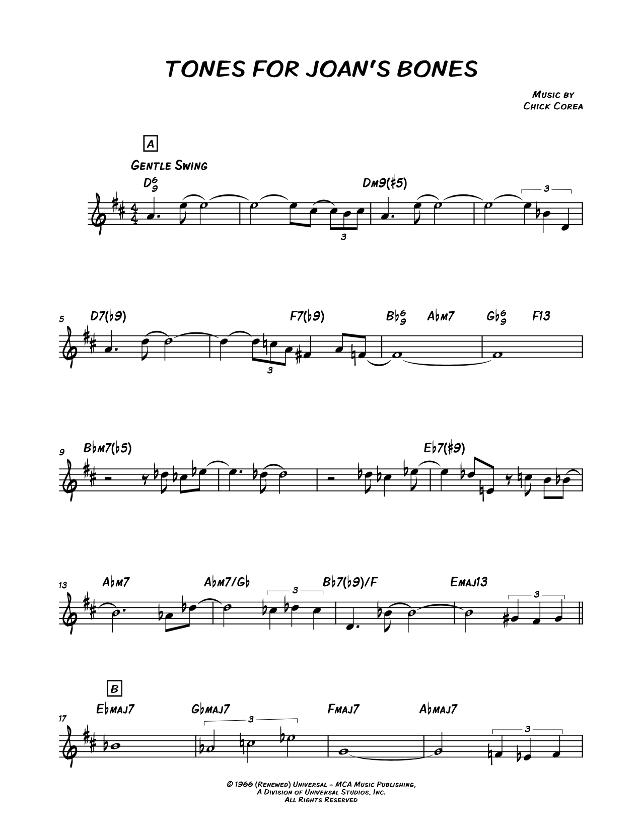 Tones for Joan's Bones