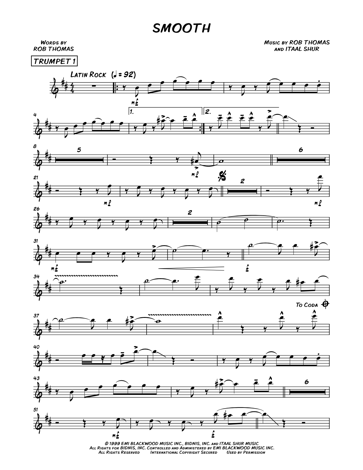 Smooth - Trumpet 1