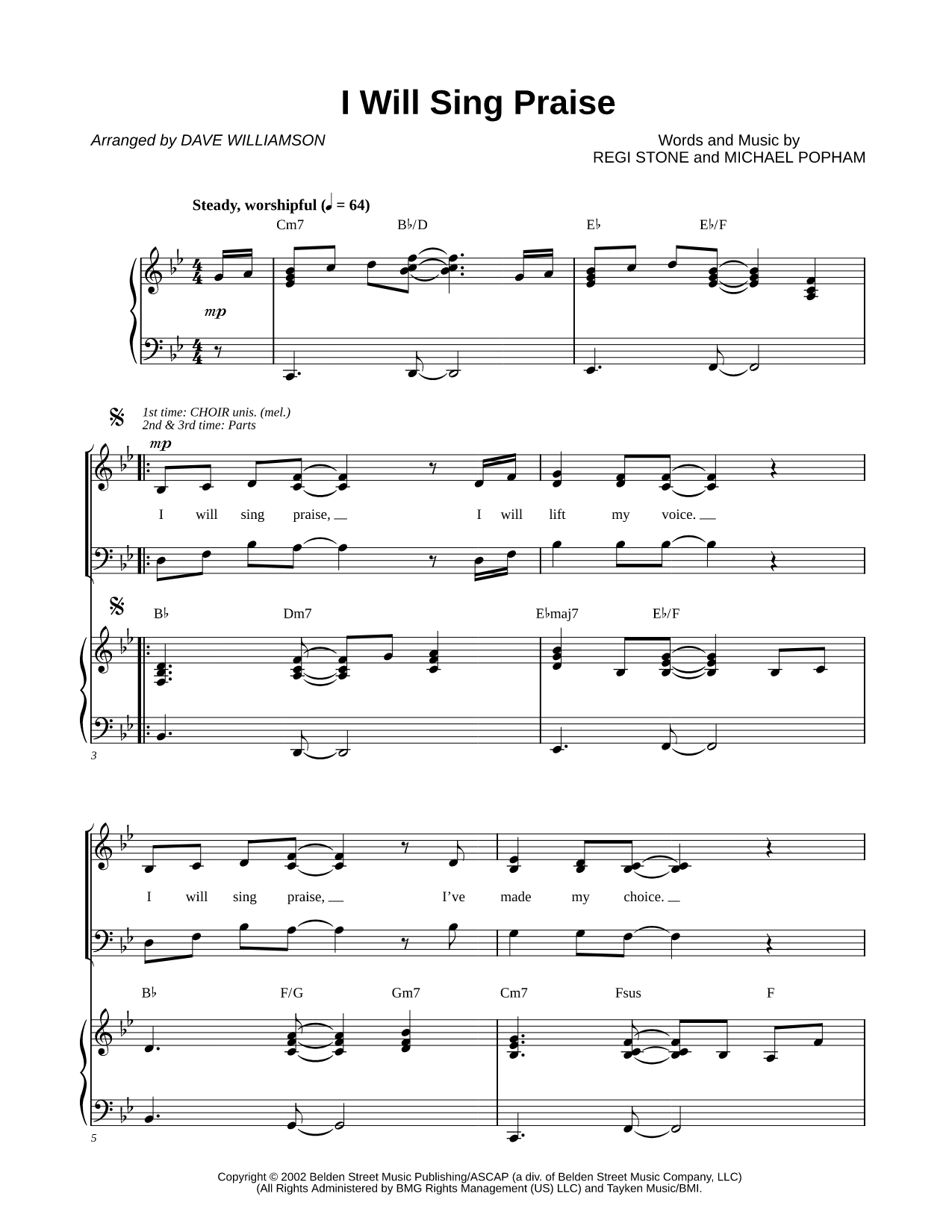 I Will Sing Praise
