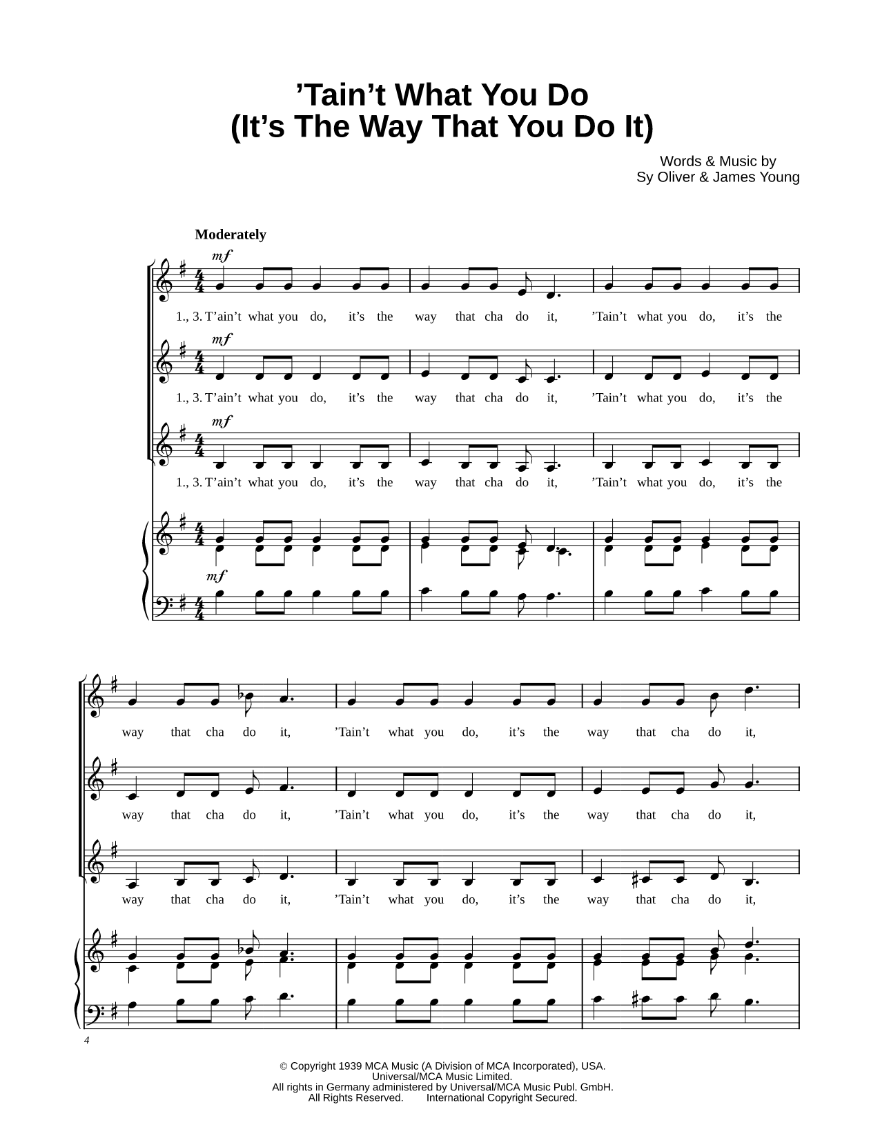 'Tain't What You Do (It's the Way That You Do It)
