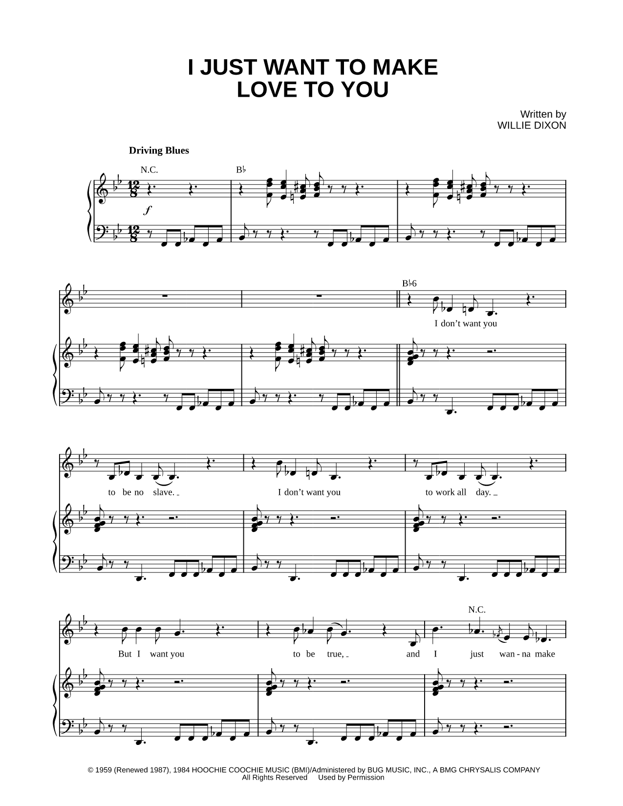 I Just Want to Make Love to You