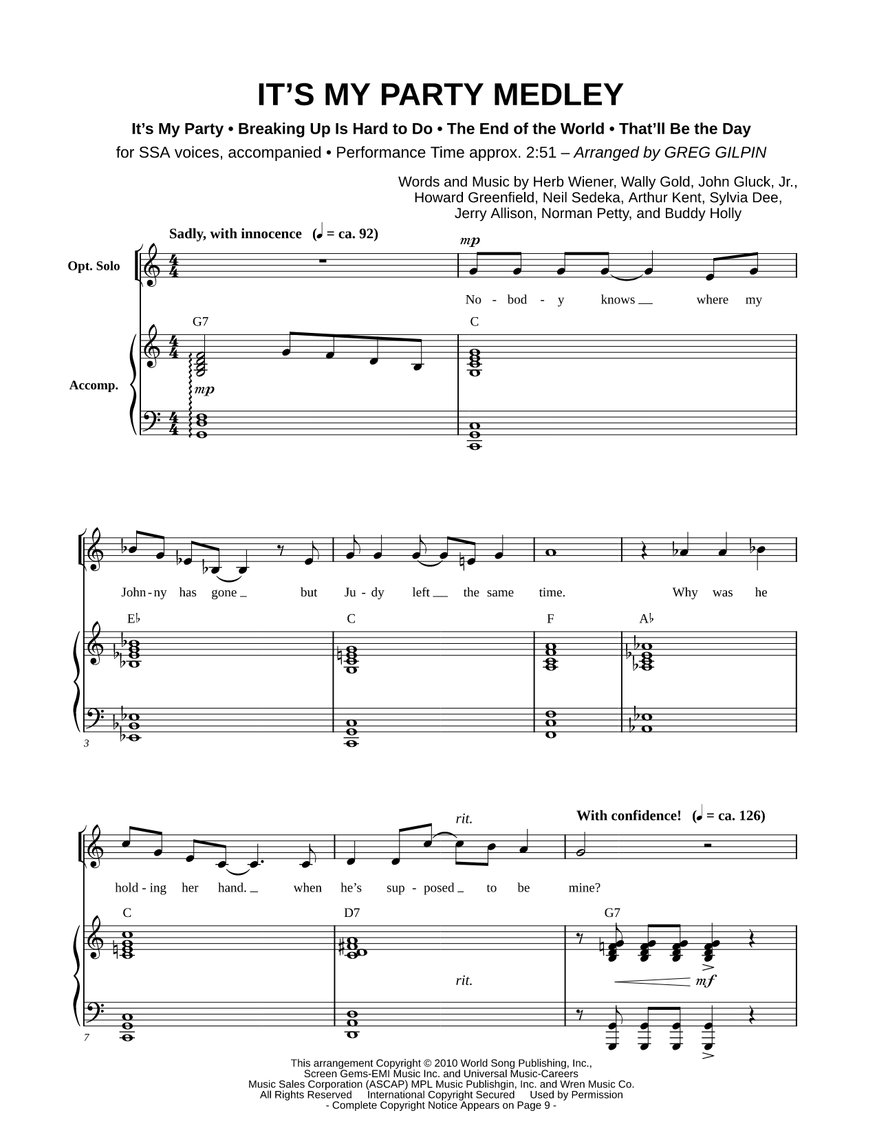 It's My Party [Medley]