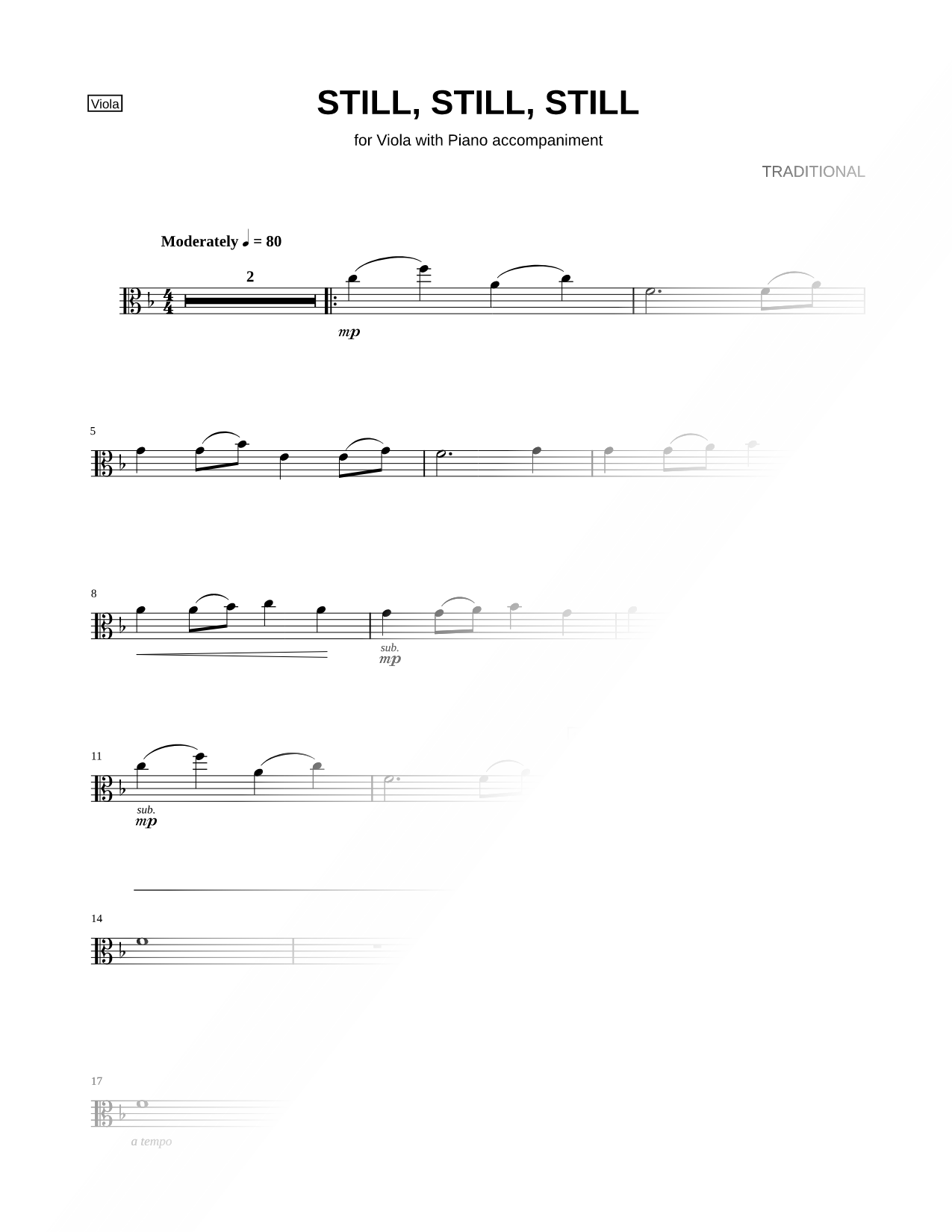 Still, Still, Still - Viola