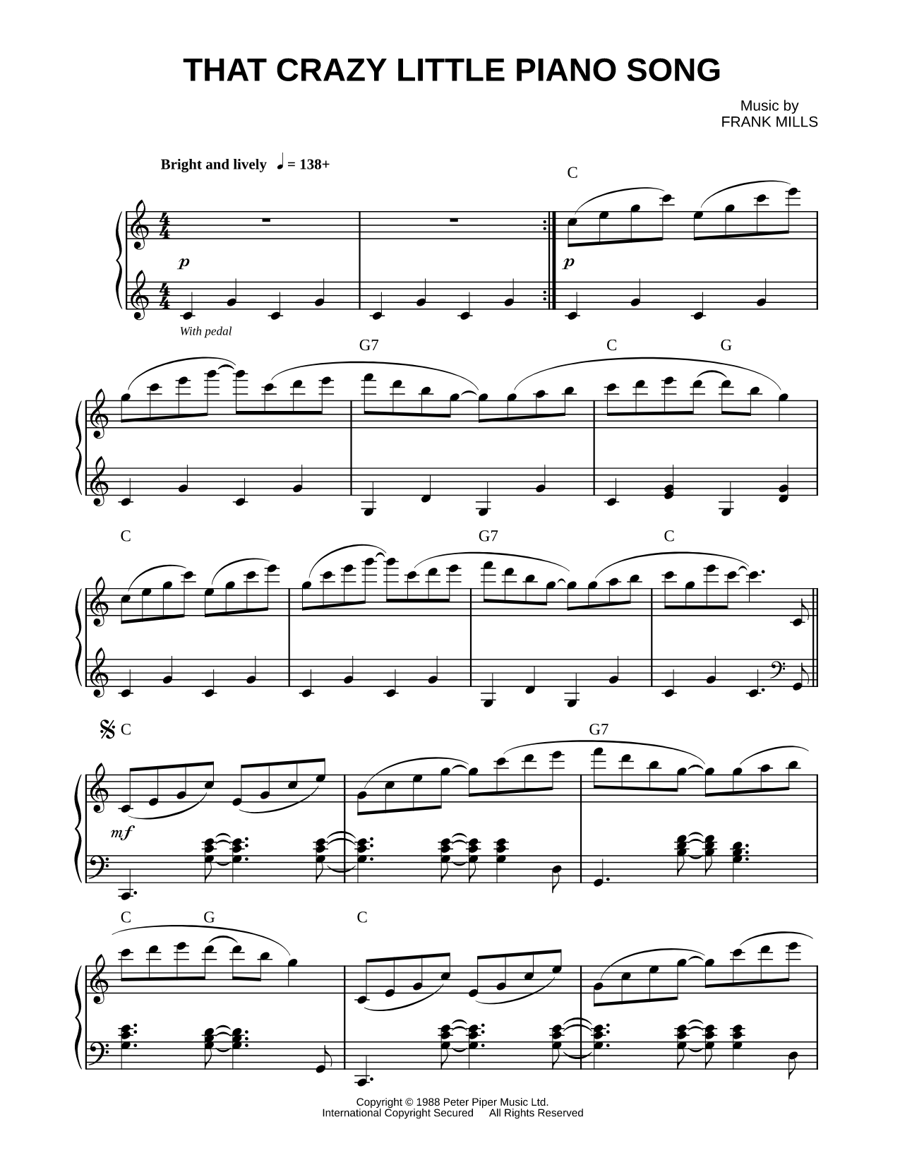 That Crazy Little Piano Song