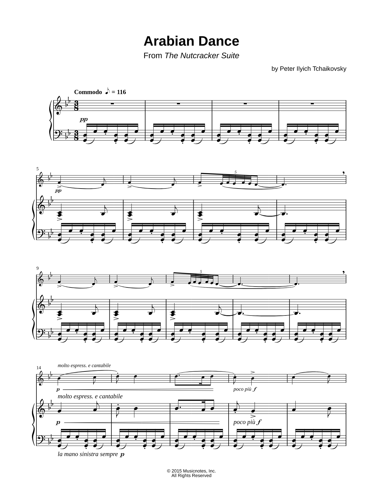 Arabian Dance - Piano Accompaniment