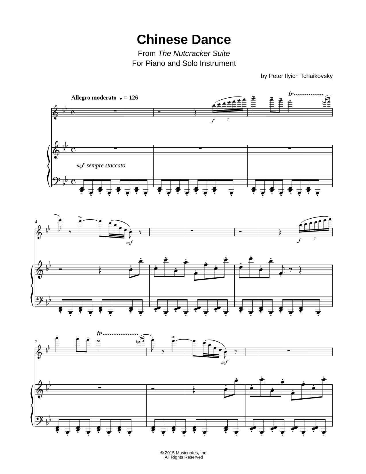 Chinese Dance - Piano Accompaniment