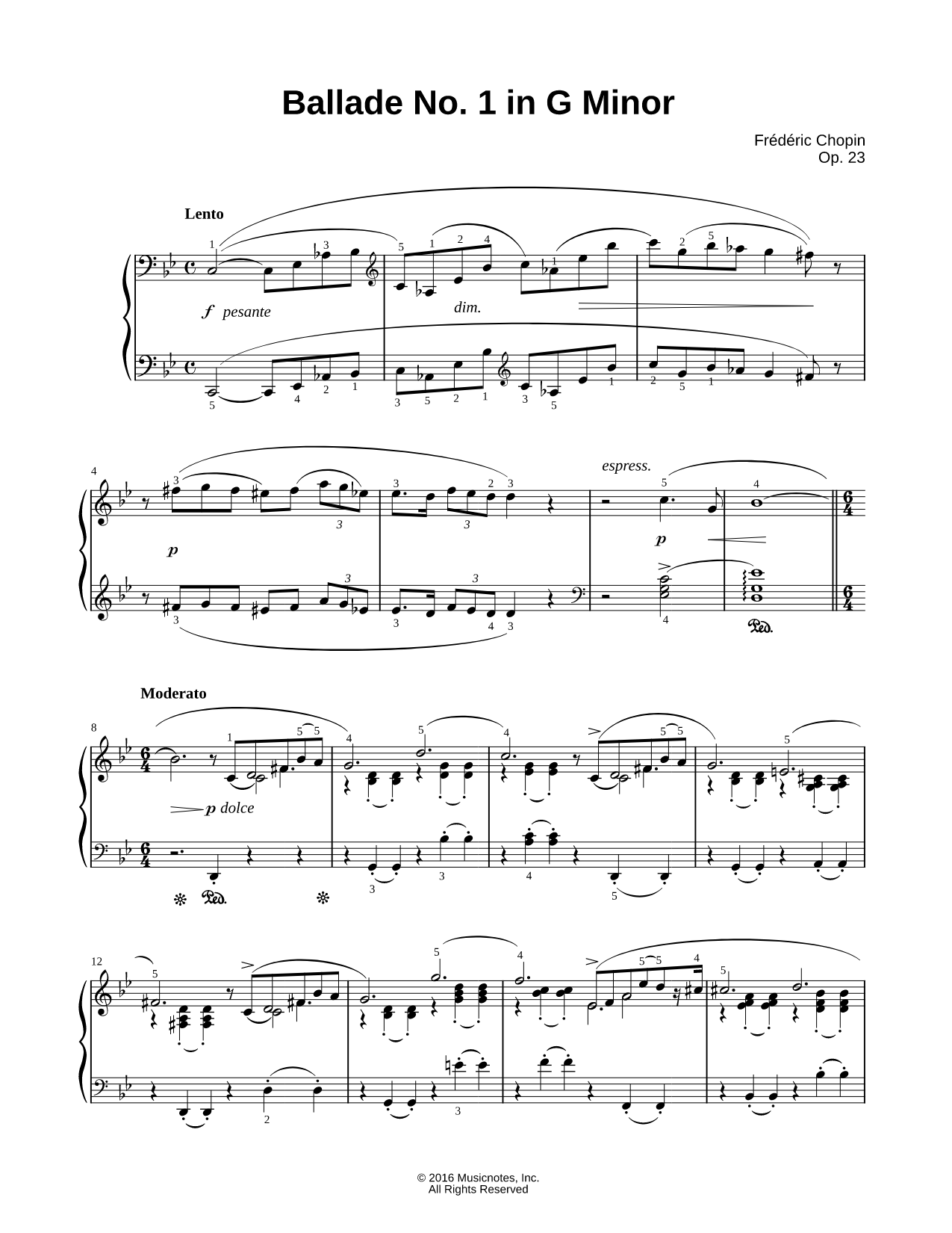 Ballade No. 1 in G Minor, Op. 23