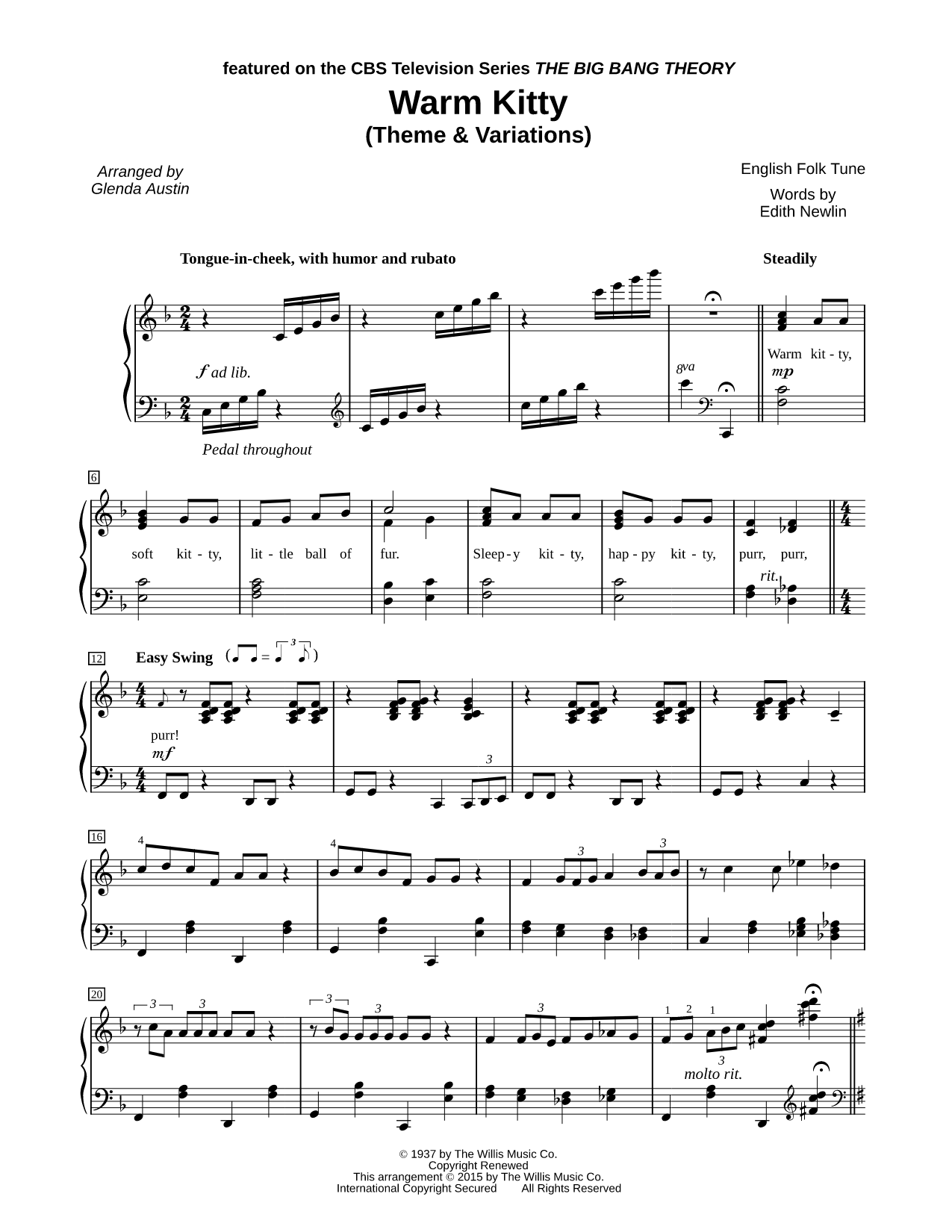 Warm Kitty (Theme & Variations)