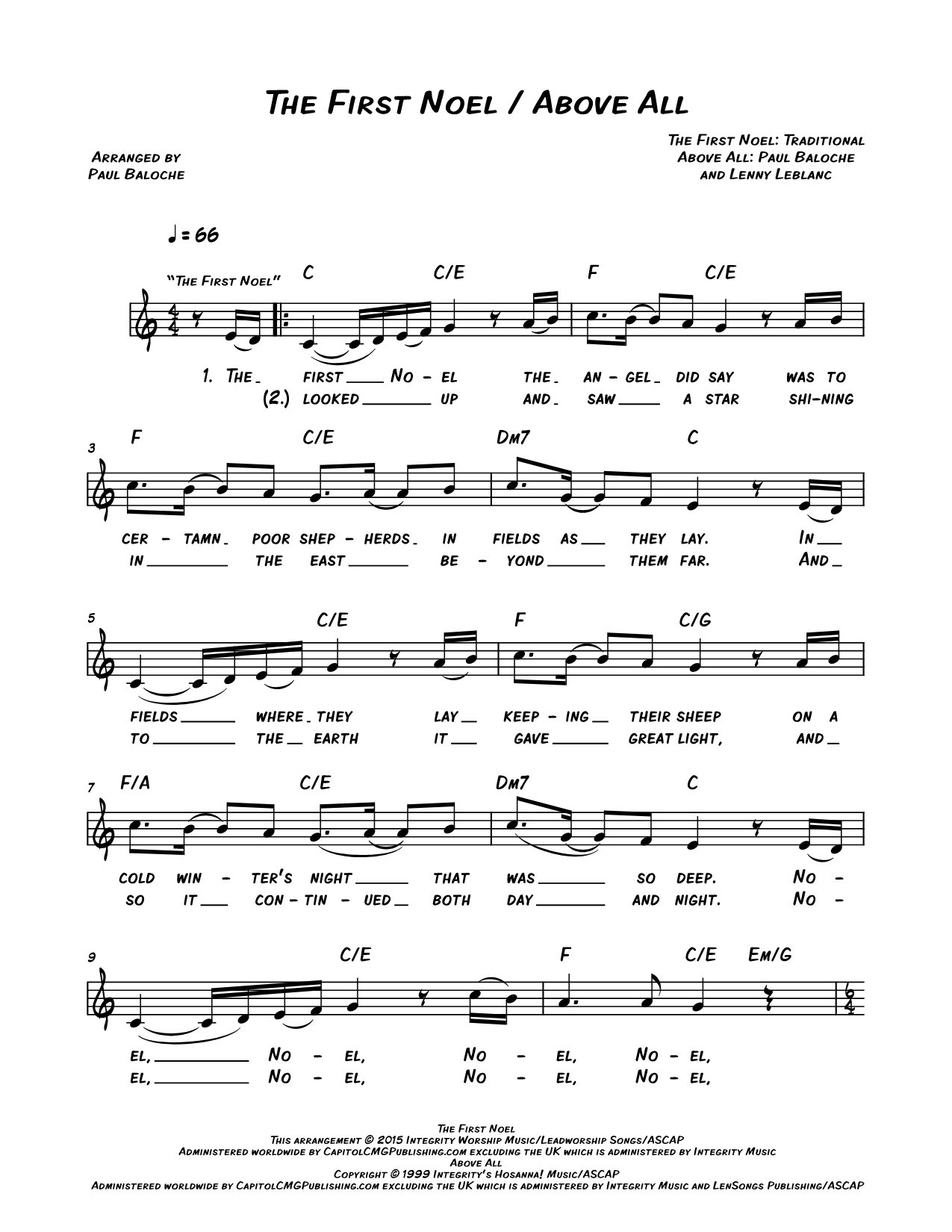 The First Noel / Above All