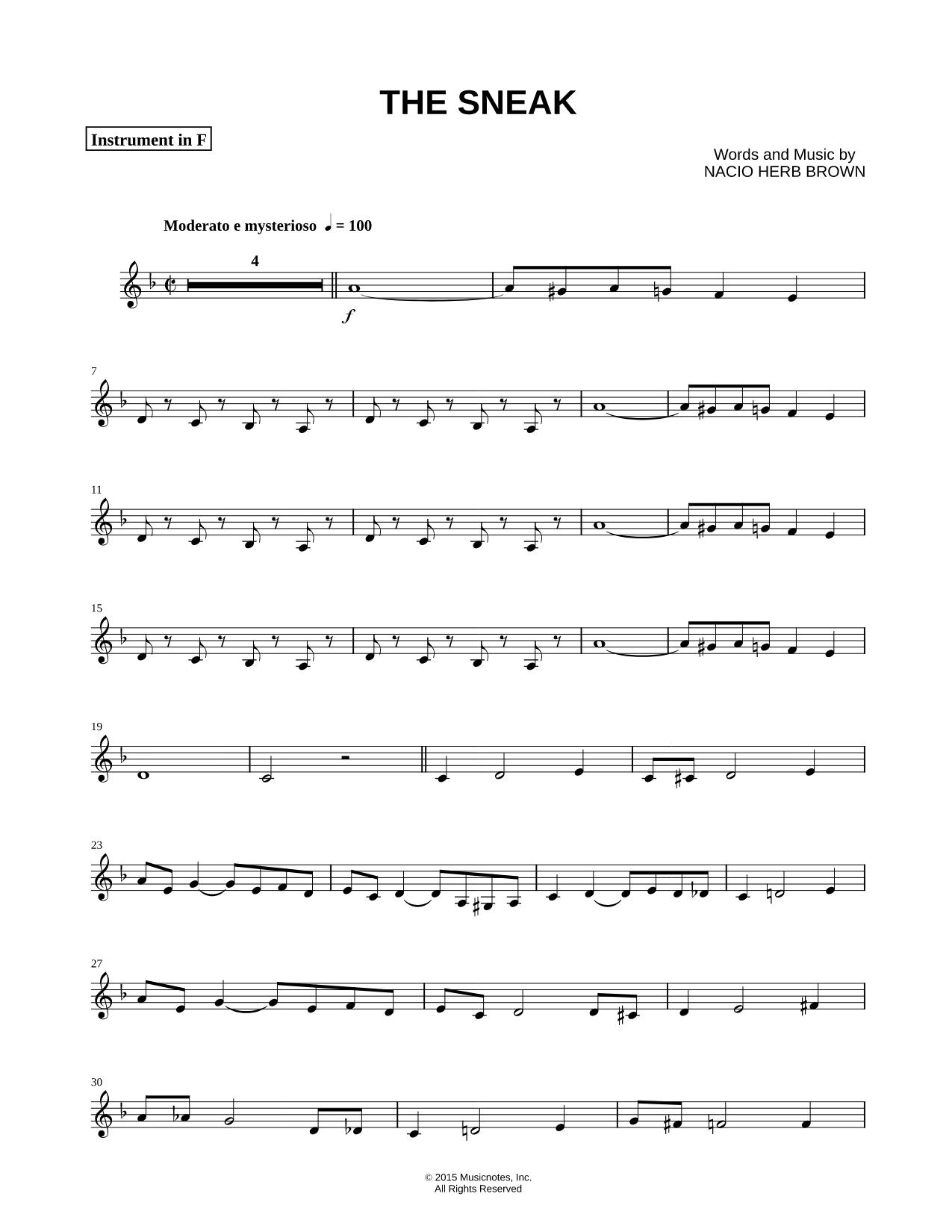 The Sneak - F Instrument