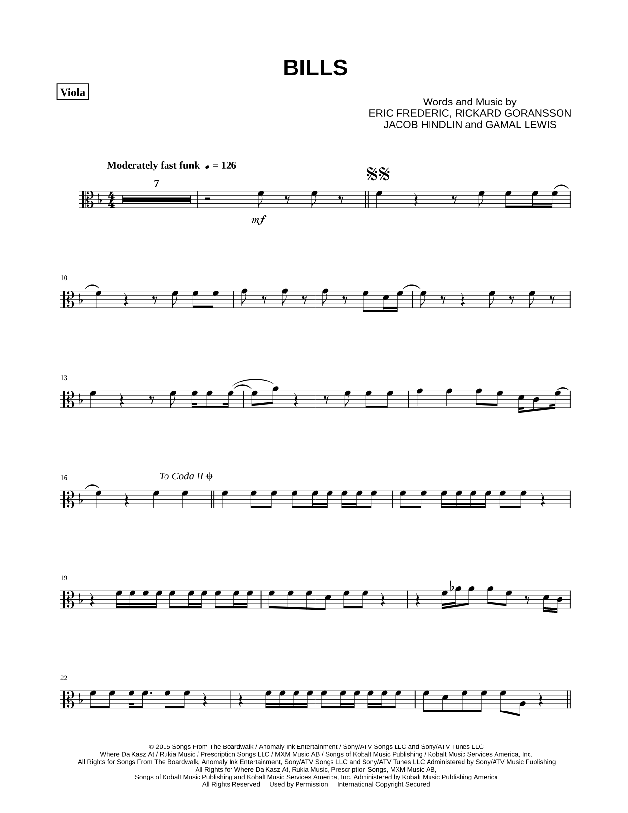 Bills - Viola