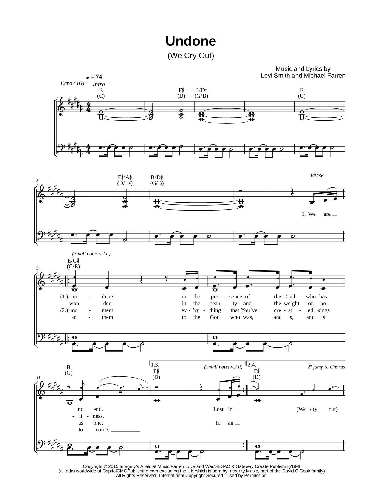 Undone (We Cry Out)