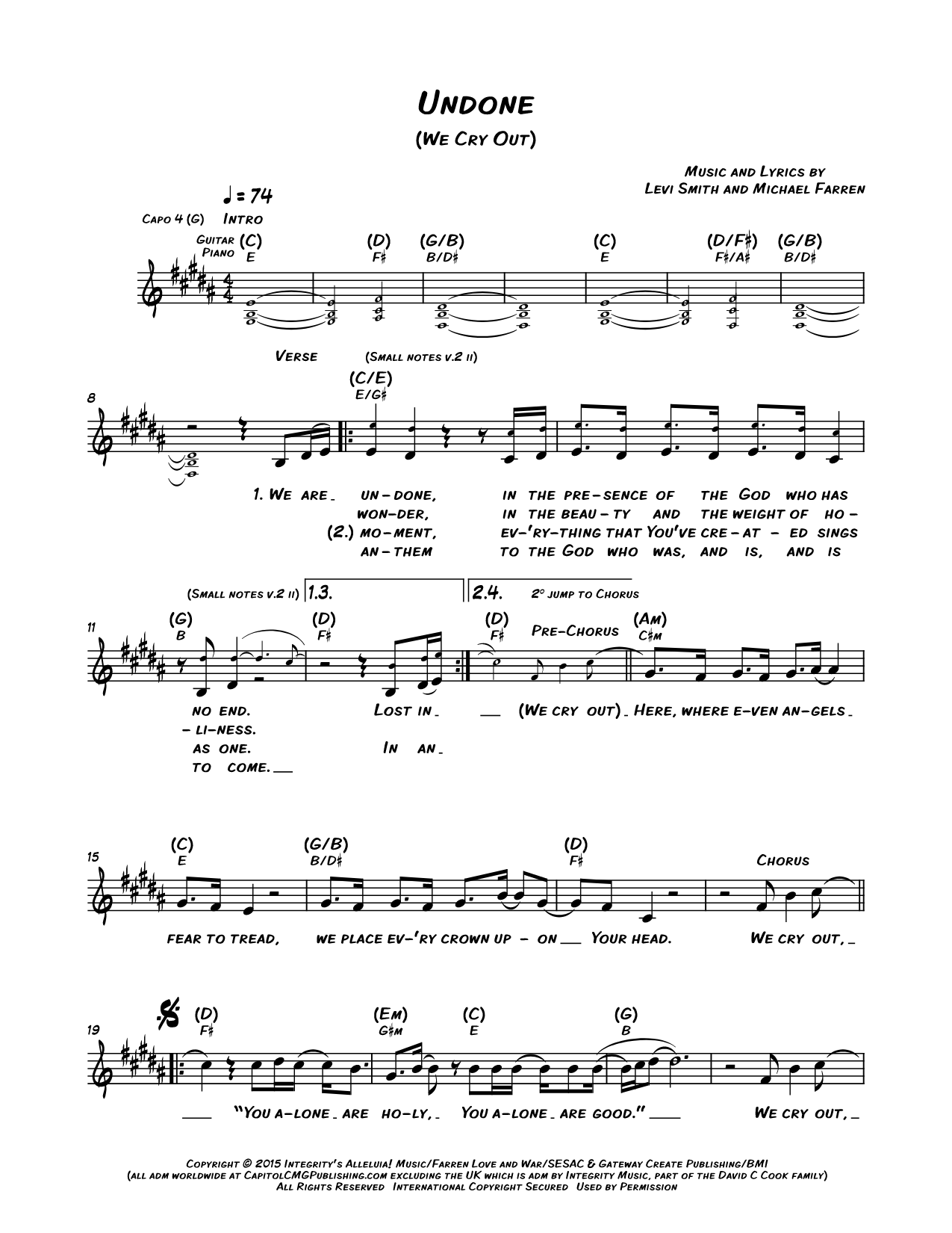 Undone (We Cry Out)