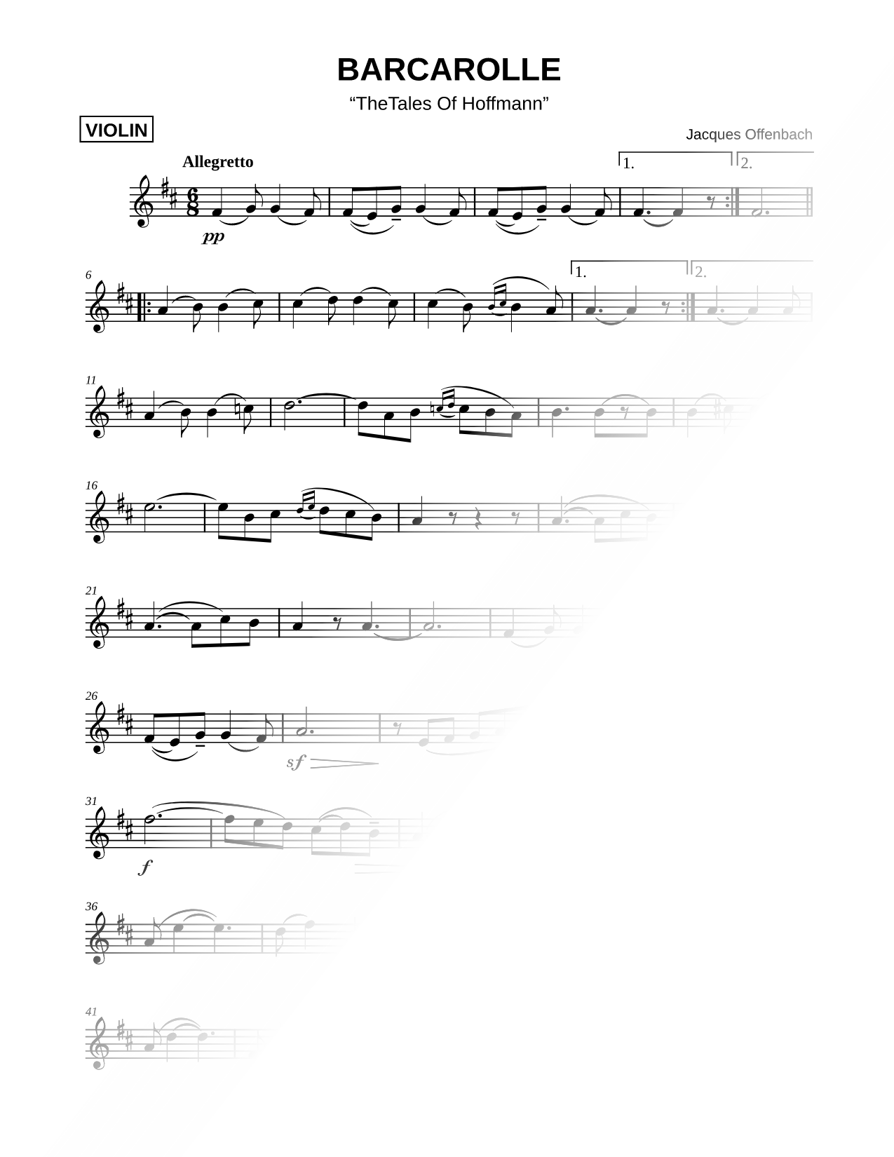 Barcarolle [Main Theme]