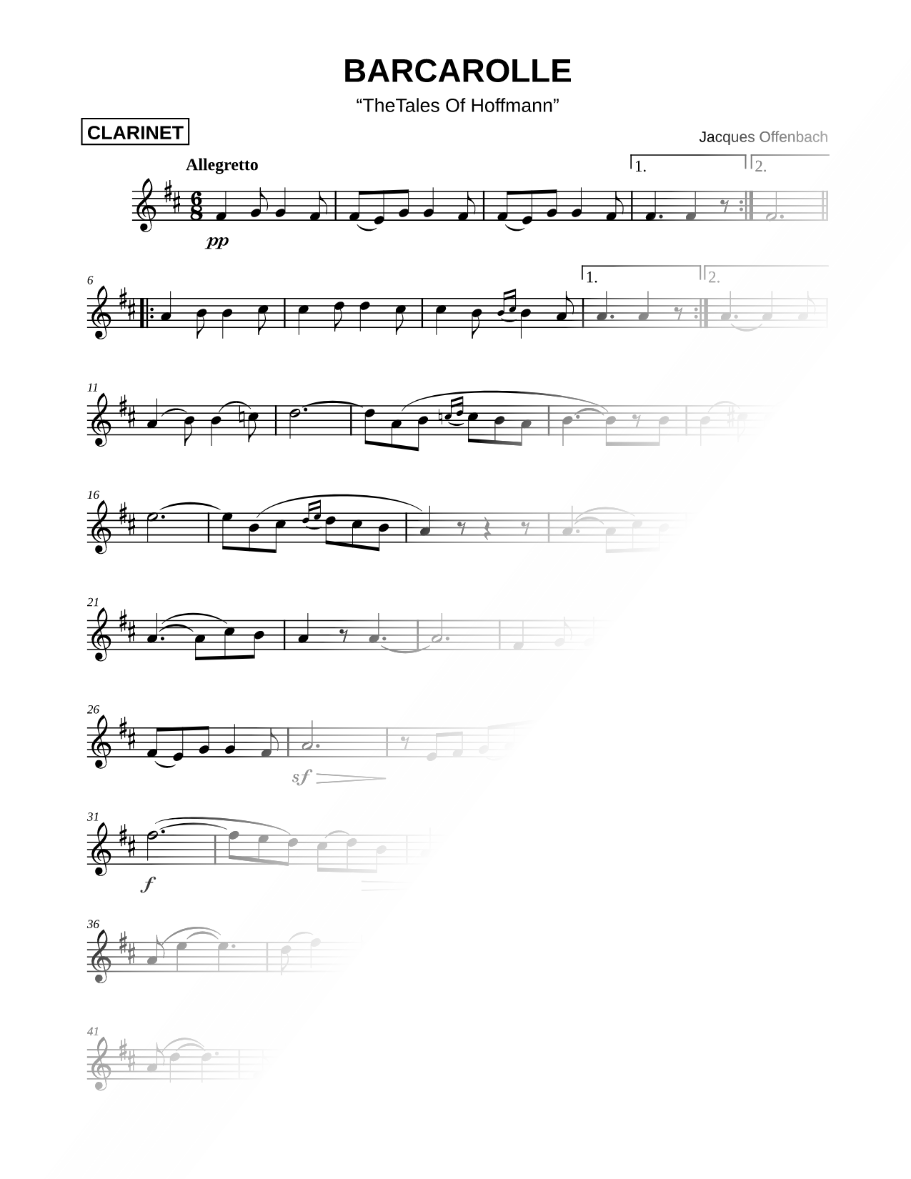 Barcarolle [Main Theme]