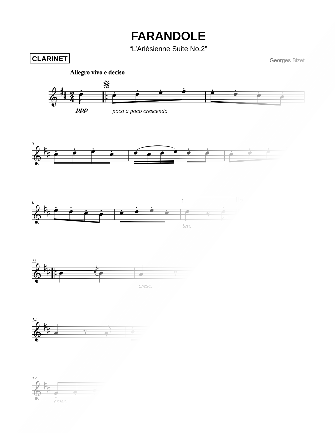 Farandole from L'Arlésienne Suite No. 2 [Main Theme]
