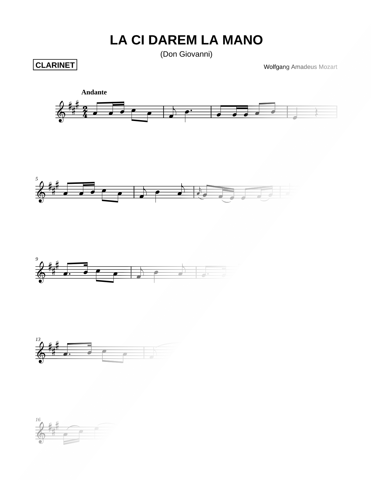 Là ci darem la mano [Main Theme]