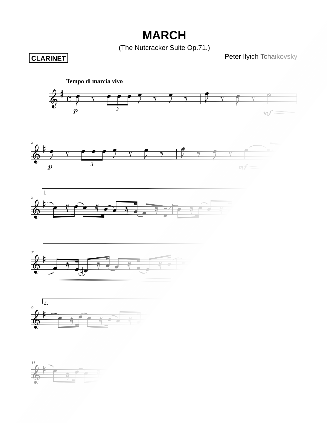 March from the Nutcracker Suite [Main Theme]