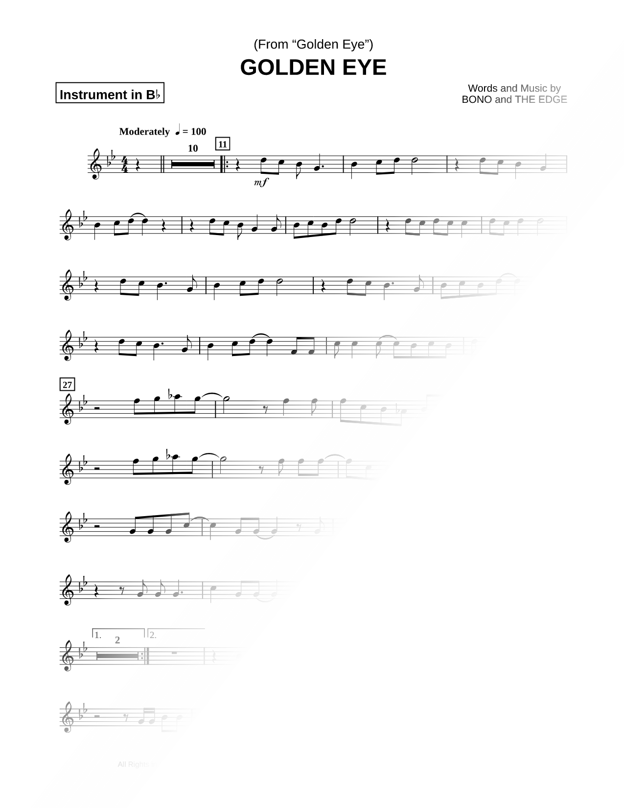 GoldenEye - Bb Instrument