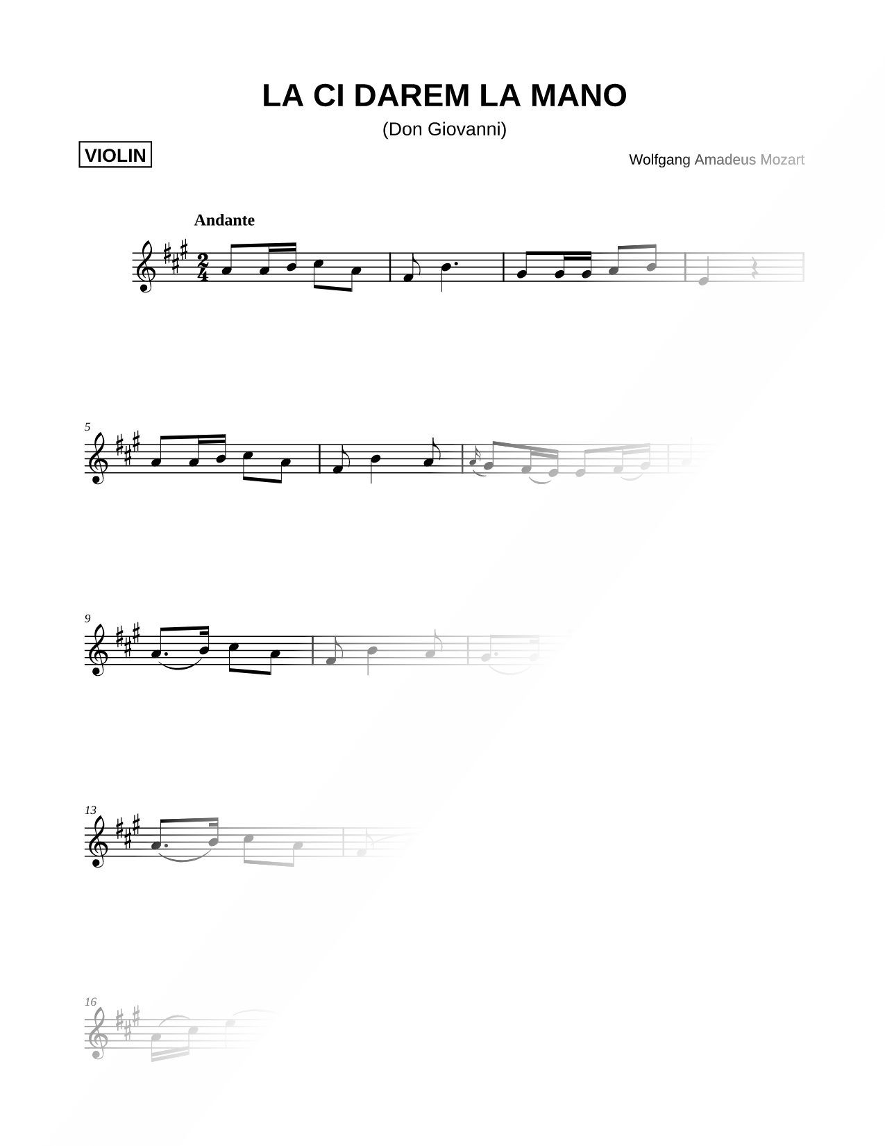 Là ci darem la mano [Main Theme]