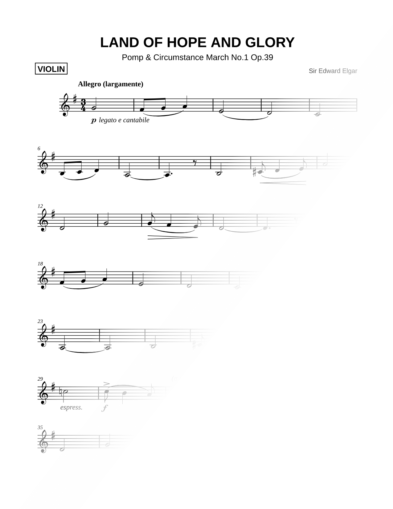 Pomp and Circumstance March No.1 [Main Theme]