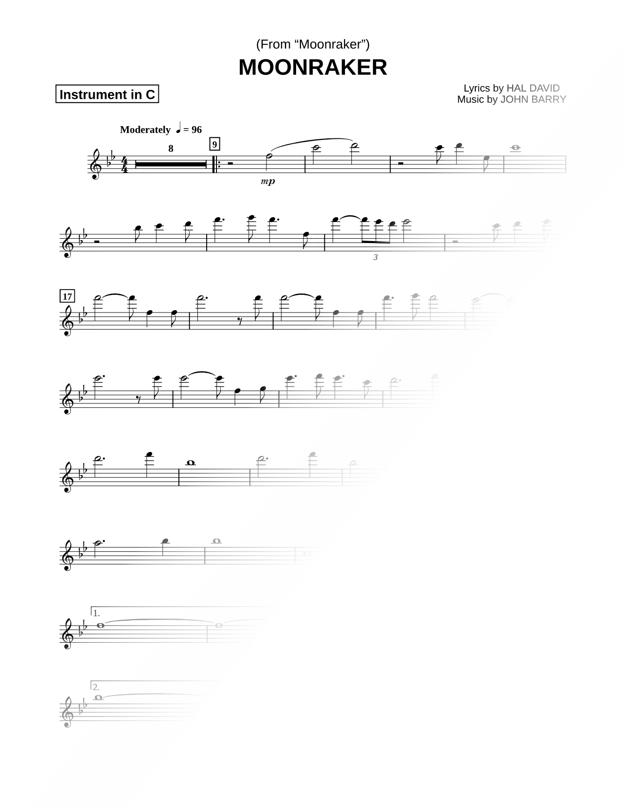 Moonraker - C Instrument
